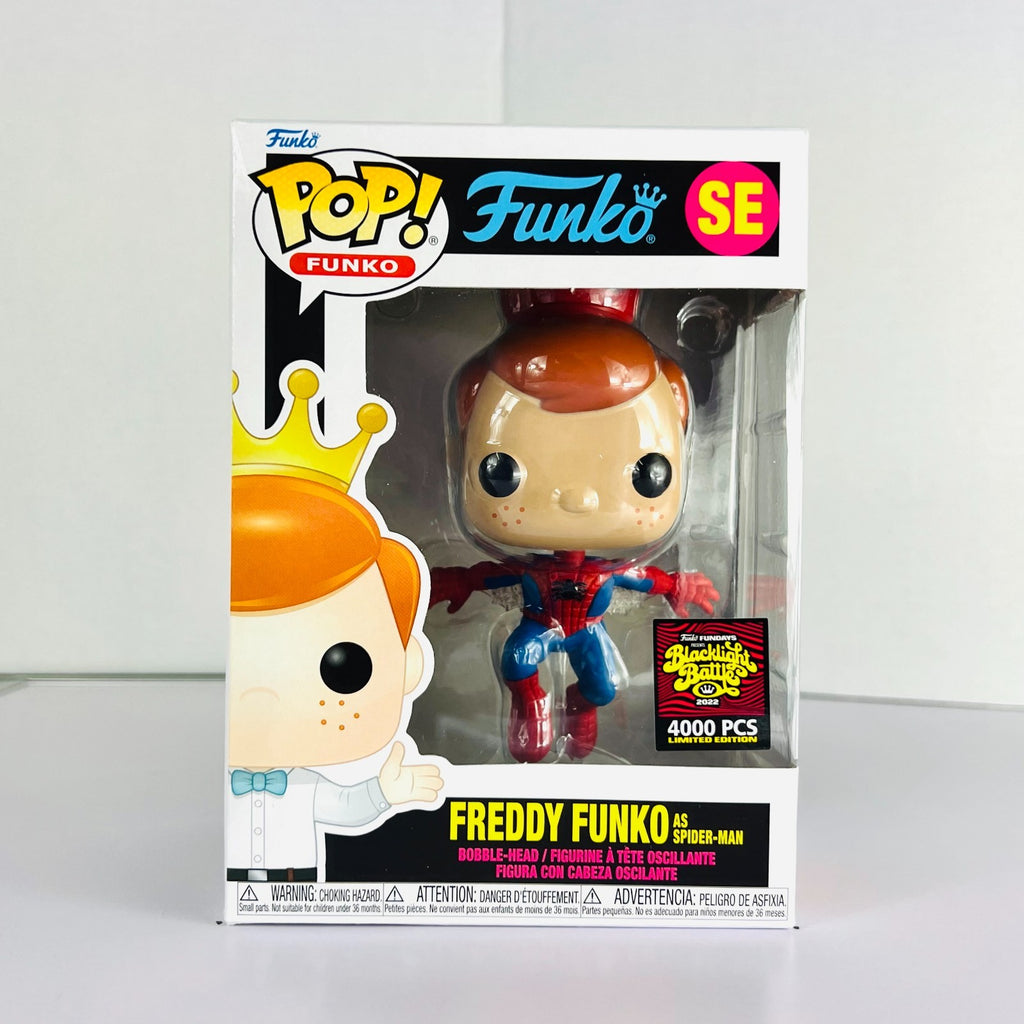 Funko POP Vinyl - Blacklight Battle - Freddy Funko as Spider-Man - 4000 Pcs