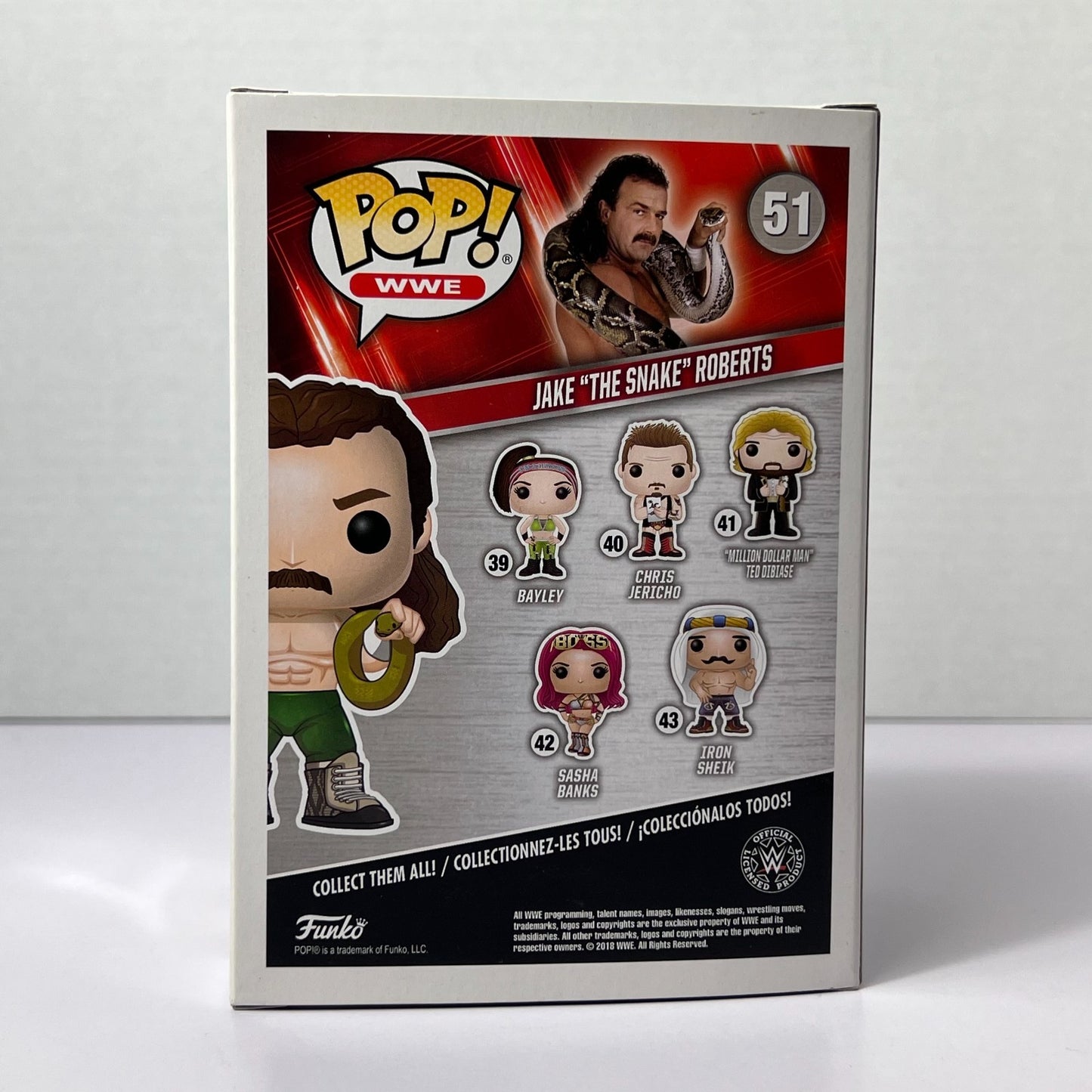 Funko POP Vinyl - WWE - Jake The Snake Roberts - #51 Chase