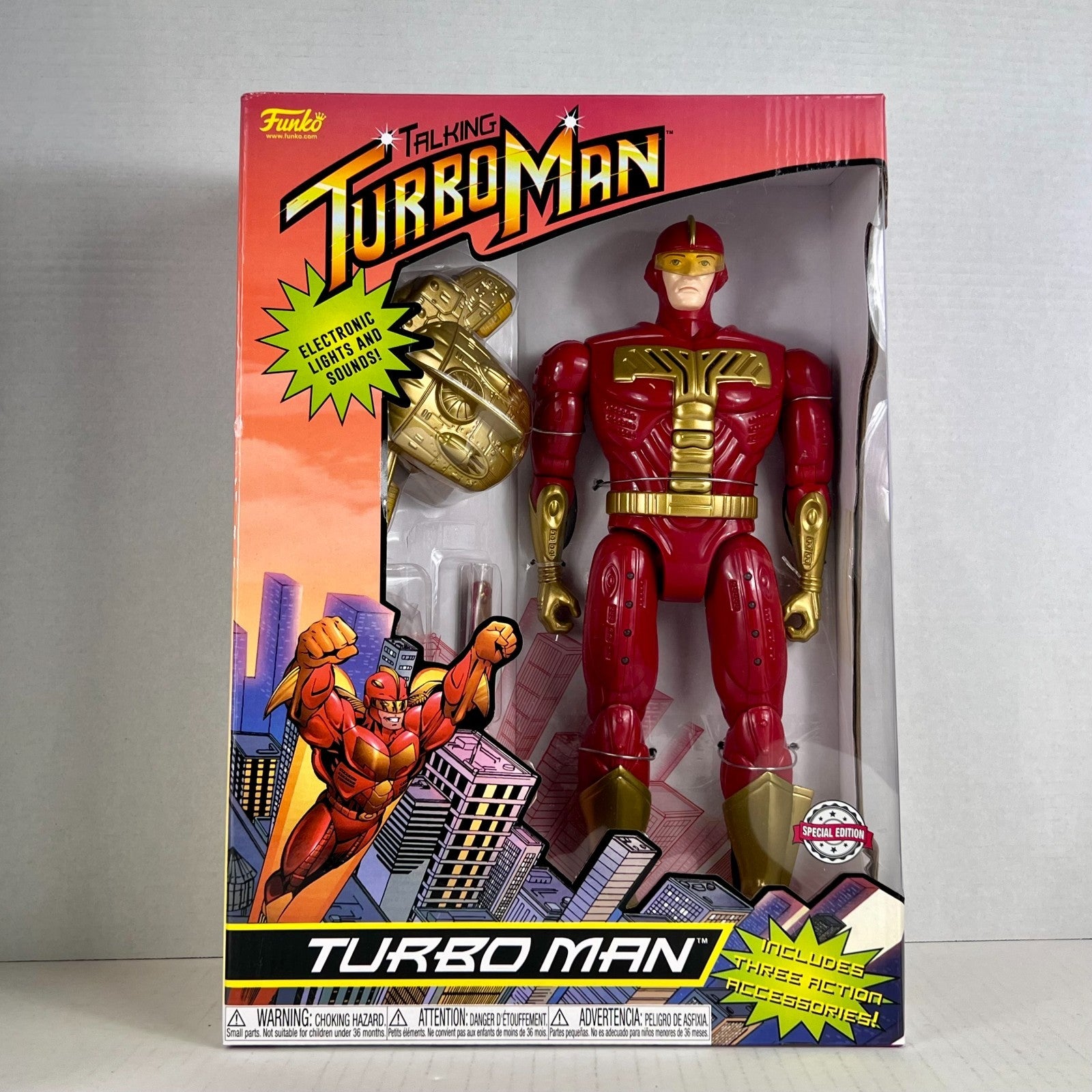 Funko POP Vinyl - Funko Talking Turbo Man 13.5 in Deluxe Edition