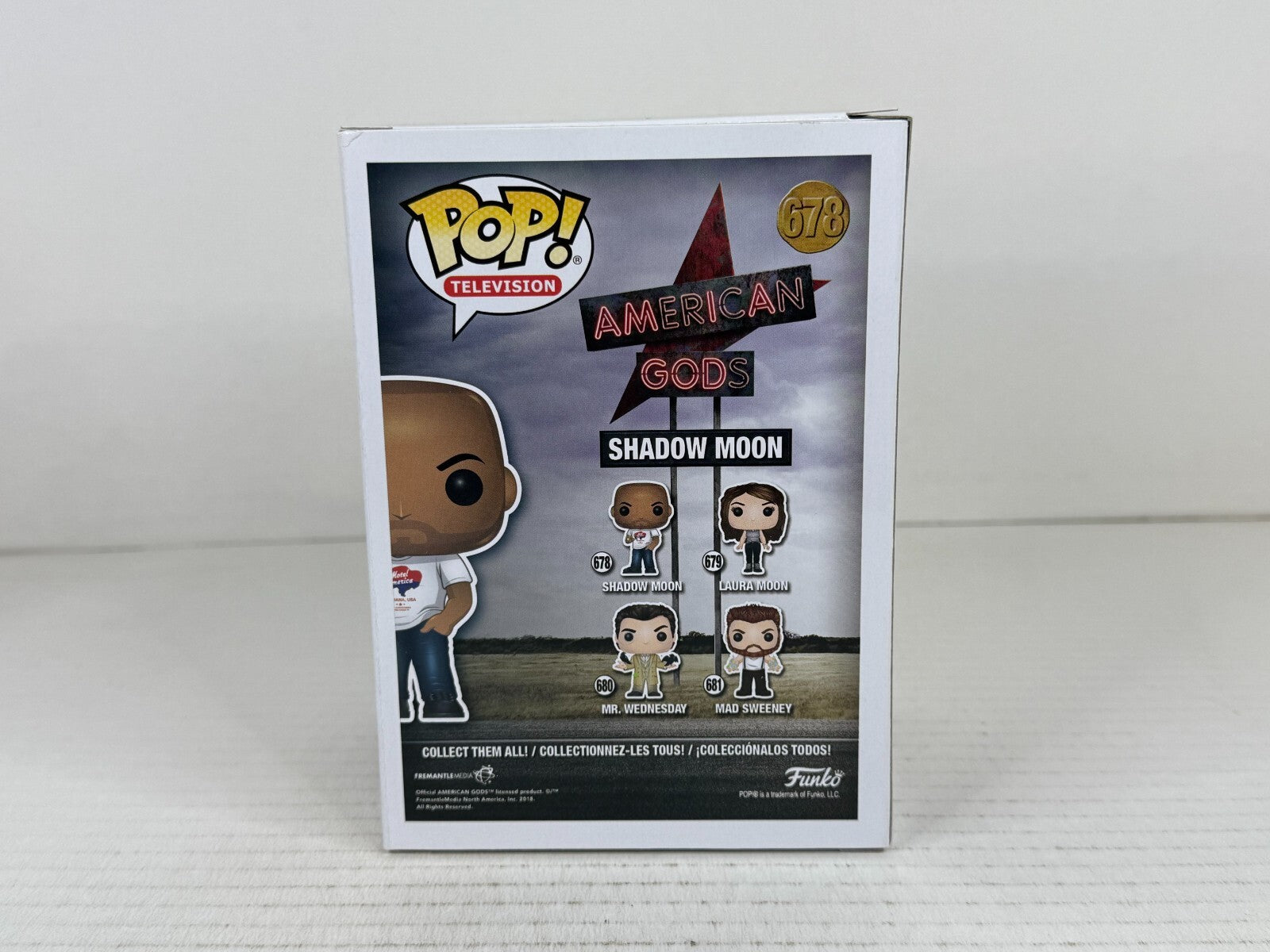 Funko POP Vinyl - America Gods - Shadow Moon Signed Ricky Whittle COA