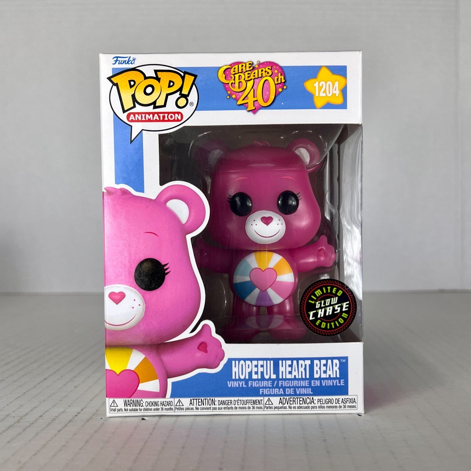 Funko POP Vinyl - Animation - Care Bears - Hopeful Heart Bear - #1204 GITD Chase