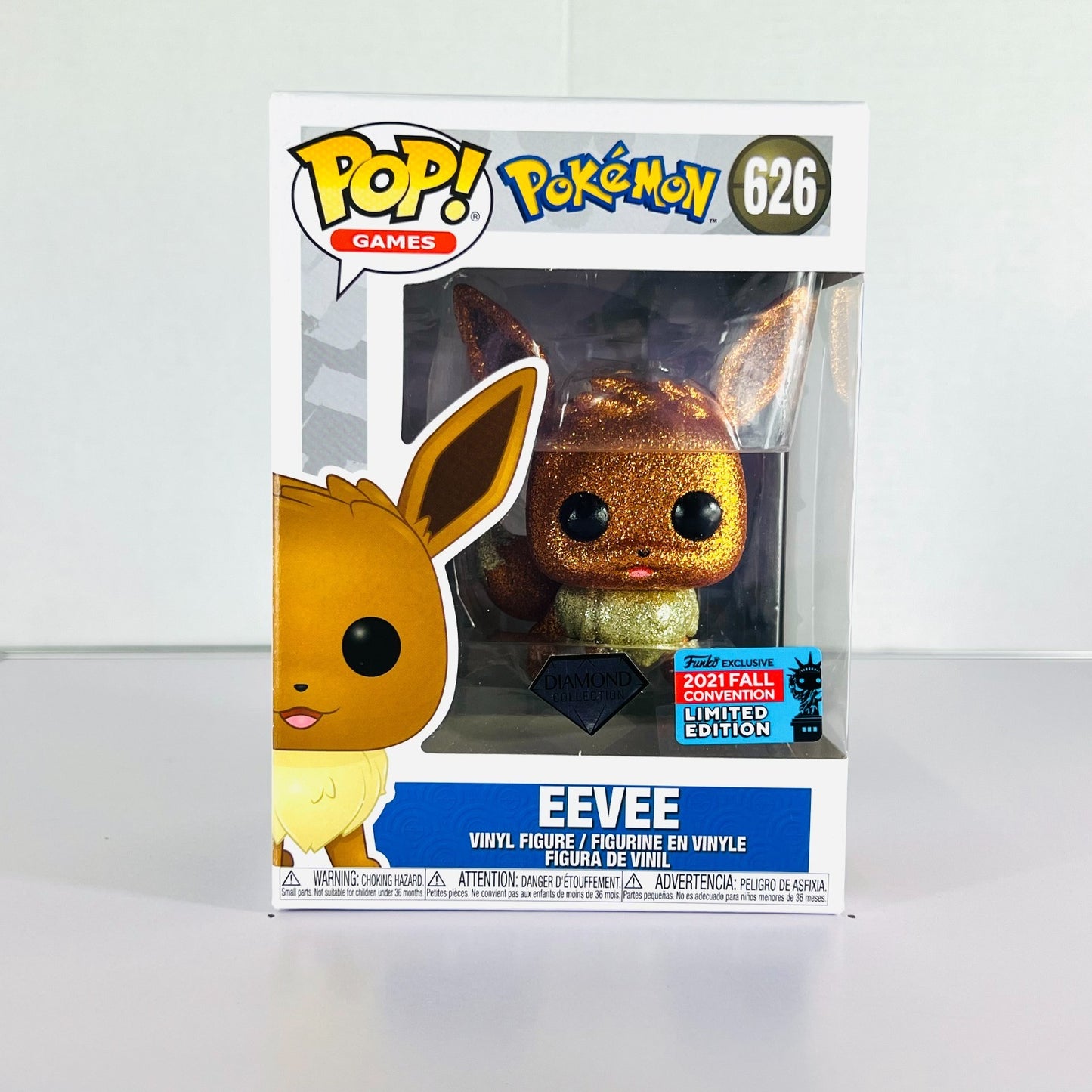 Funko POP Vinyl - Games - Pokemon - Eevee - #626 Diamond FC 2021