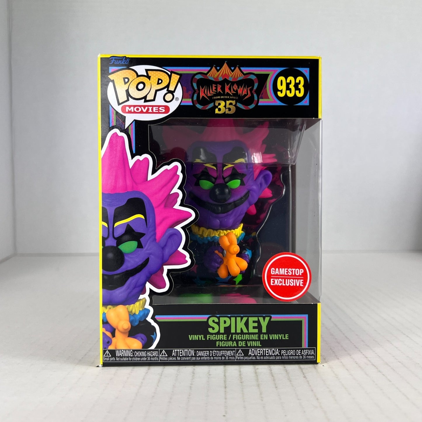 Funko POP Vinyl - Movies - Killer Klowns - Spikey - #933 Blacklight Gamestop