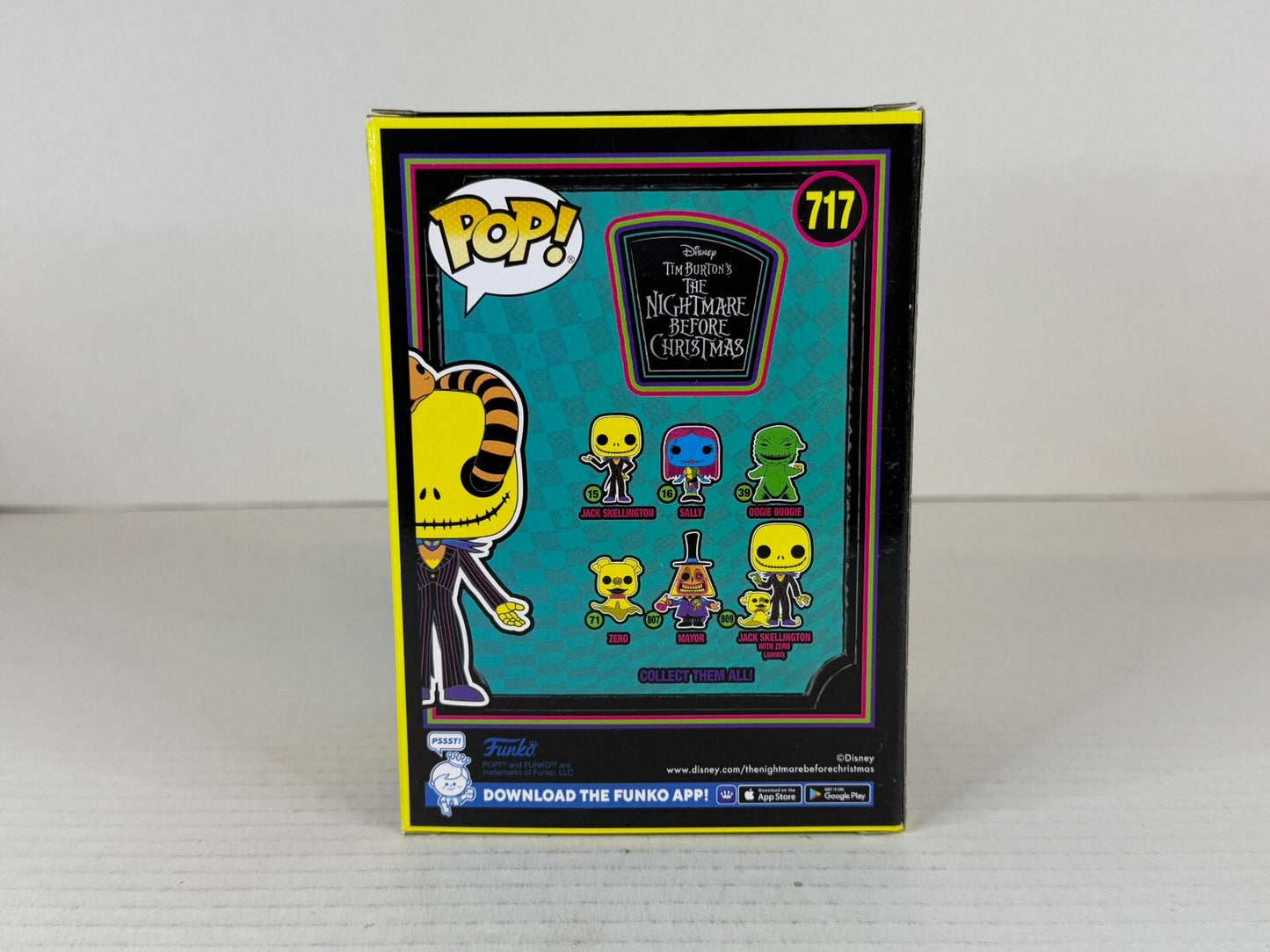 Funko POP Vinyl - Disney - NBC - Jack Skellington - #717 Blacklight