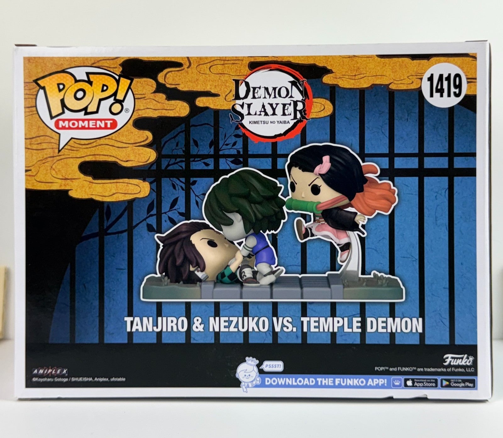 Funko POP Vinyl - Moment - Demon Slayer - Tanjiro & Nezuko Vs Temple Demon #1419