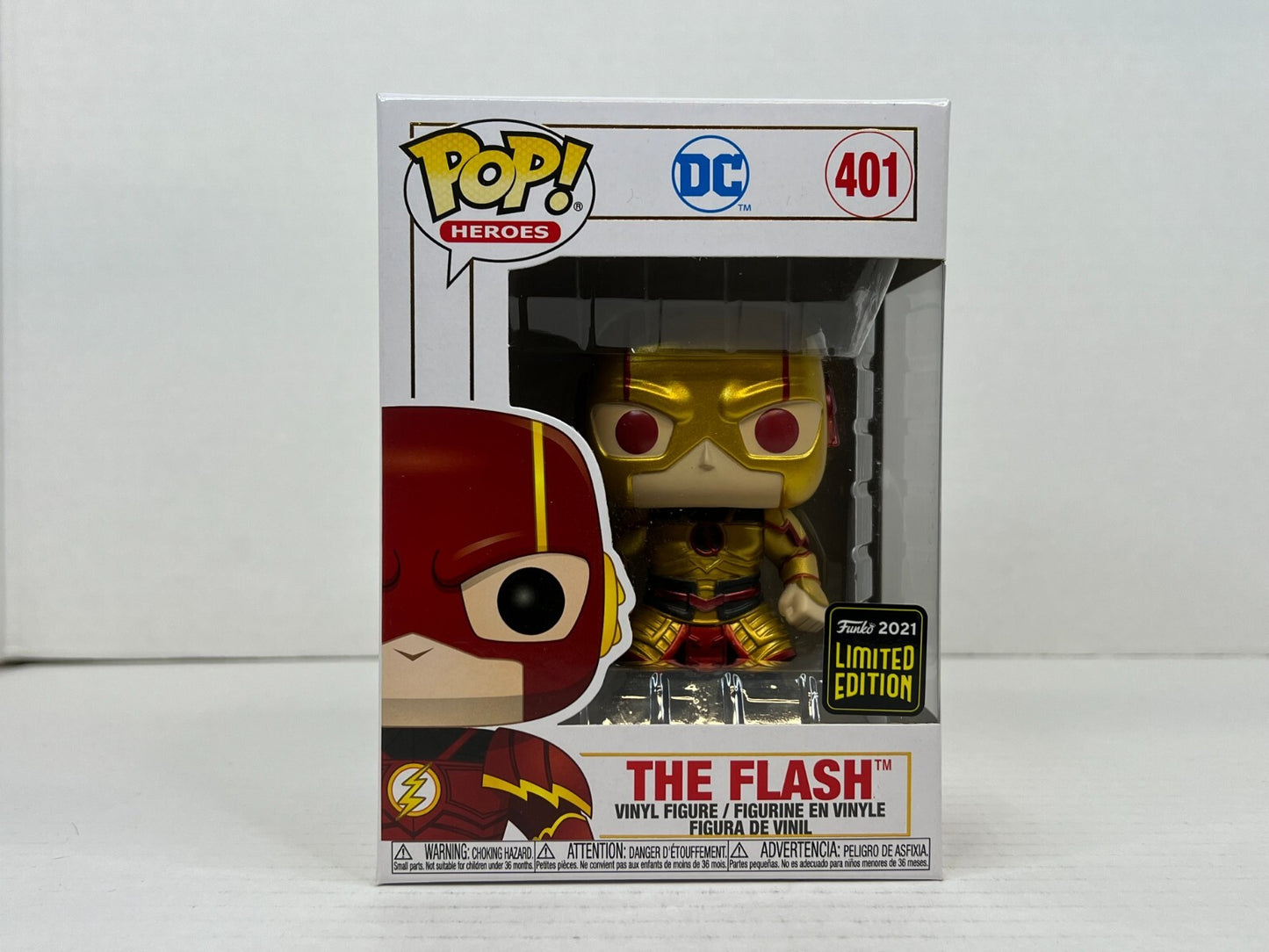 Funko POP Vinyl - Heroes - DC - The Flash - #401 Metallic Reverse