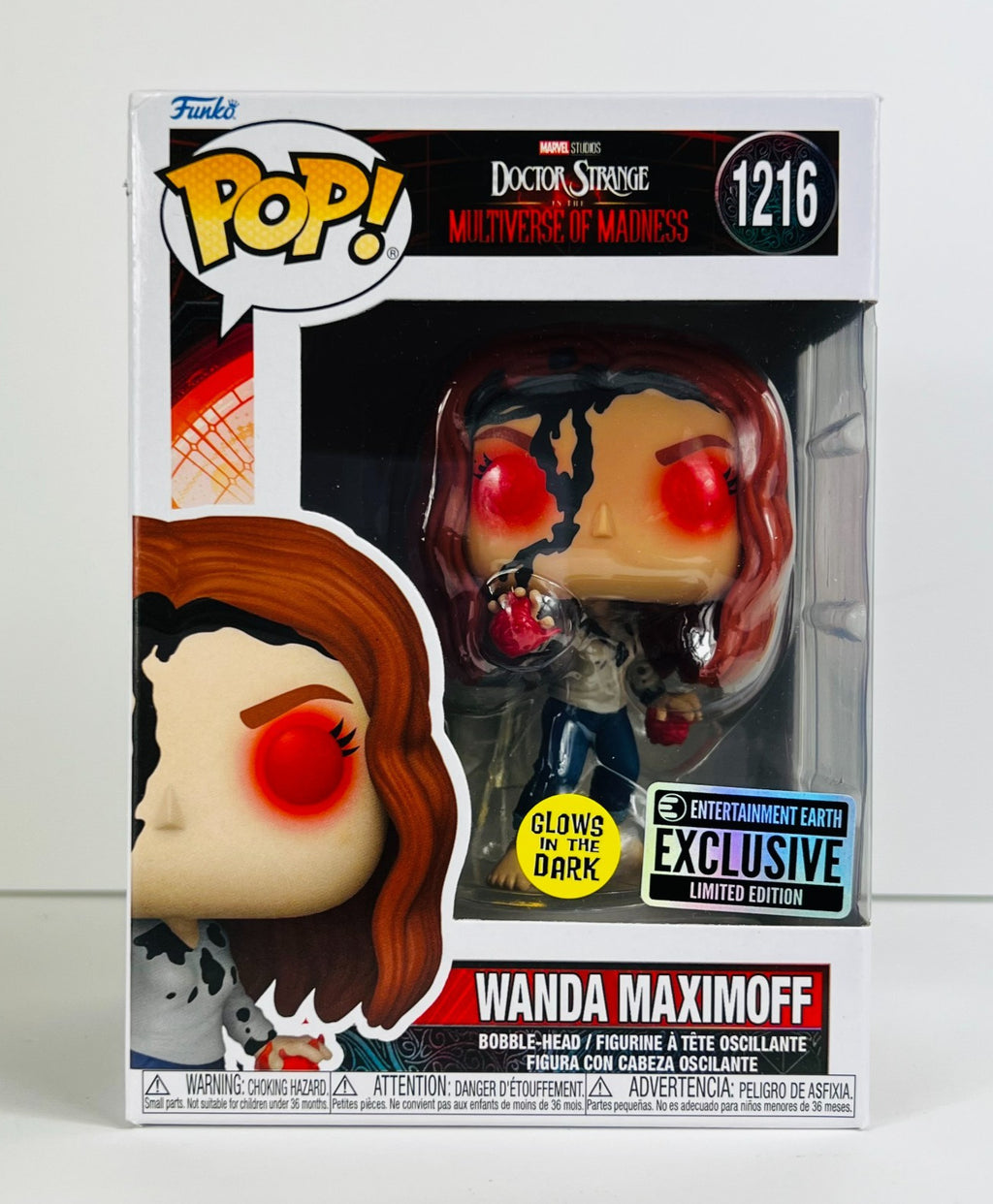 Funko POP Vinyl - Multiverse of Madness - Wanda Maximoff - #1216 GITD EE Excl