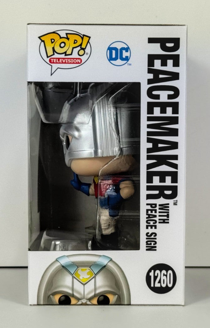 Funko POP Vinyl - Television - DC - Peacemaker With Peace Sign - #1260