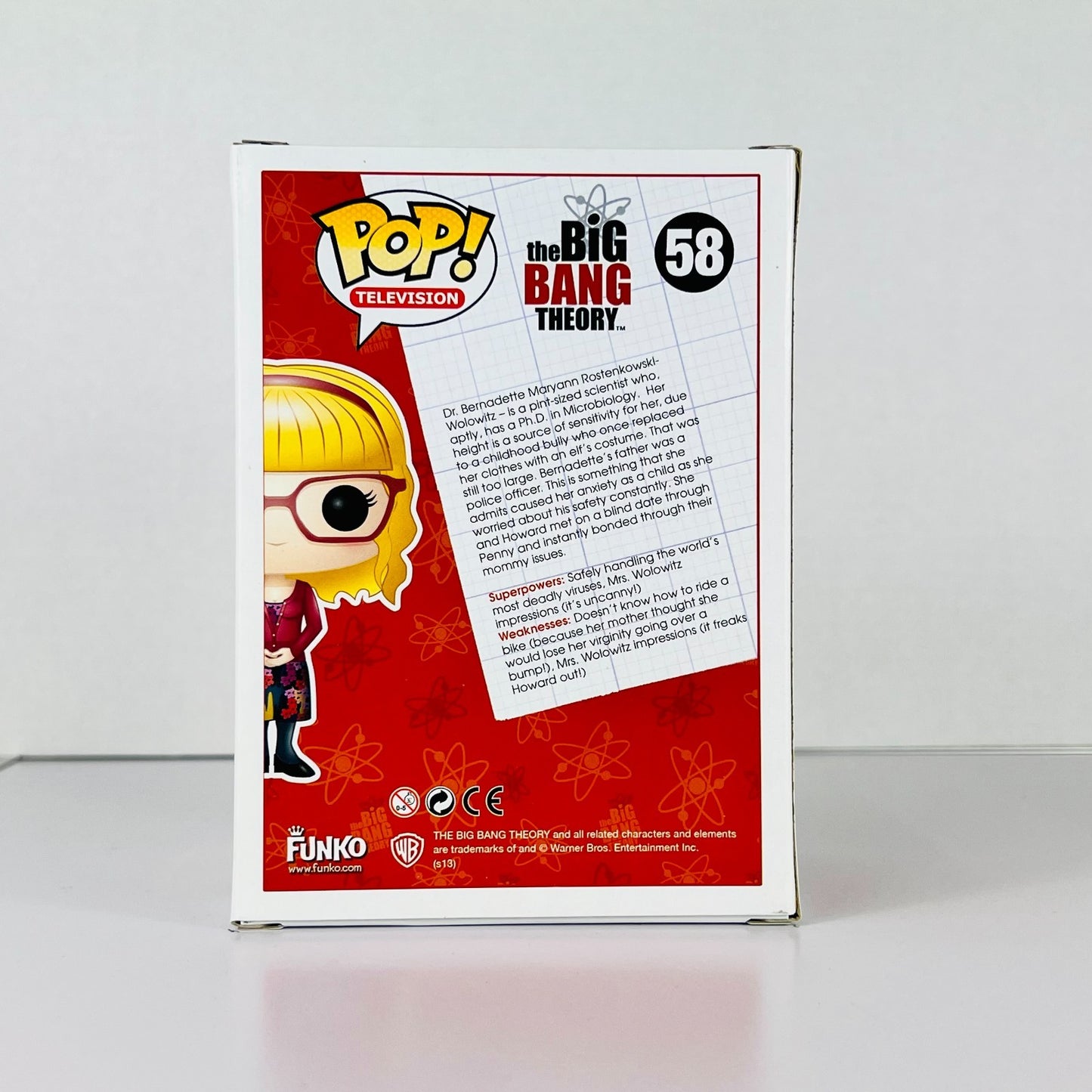 Funko POP Vinyl - Television The Big Bang Theory - Bernadette Rostenikowski #58