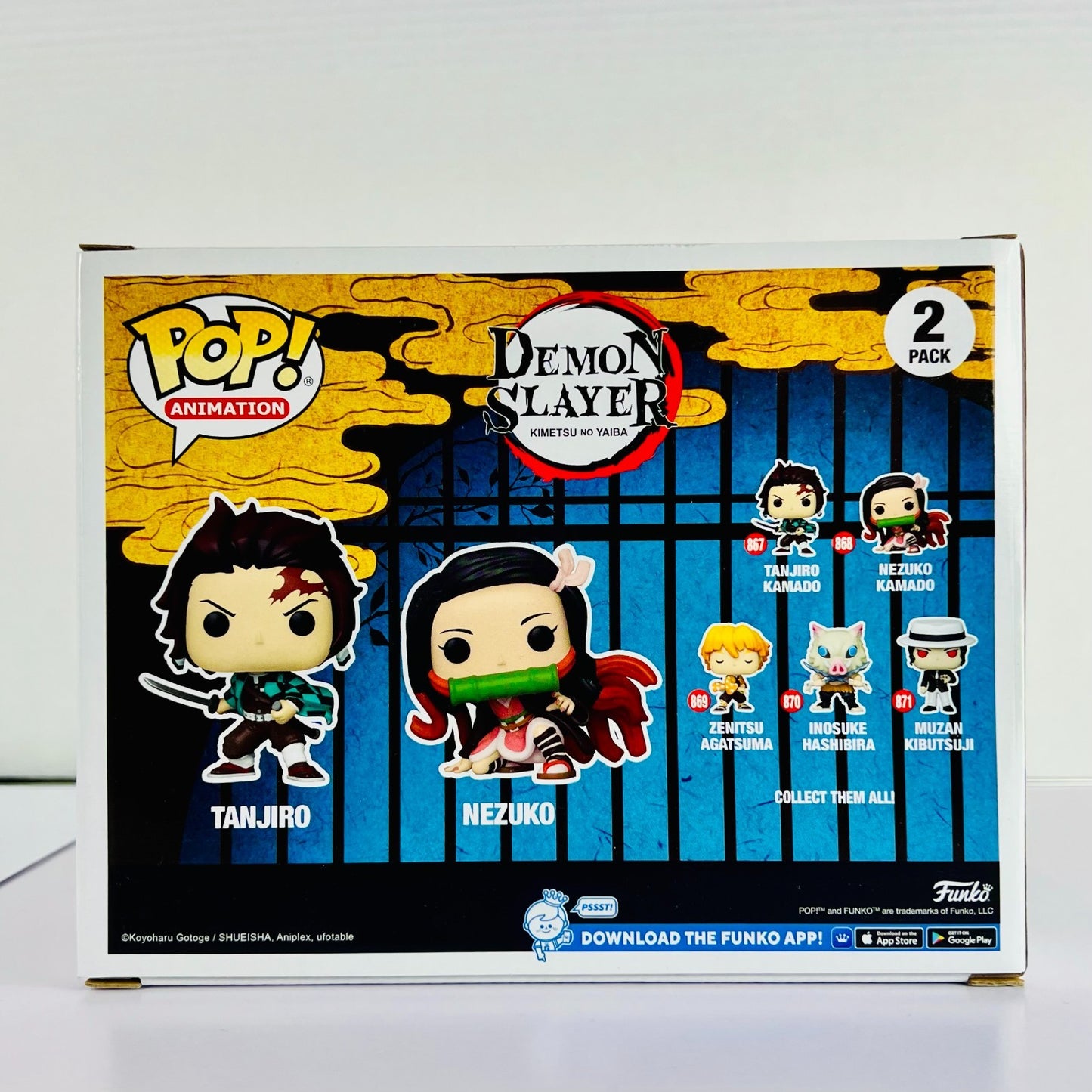 Funko POP! Vinyl - Animation - Demon Slayer - Tanjiro & Nezuko - 2 Pack