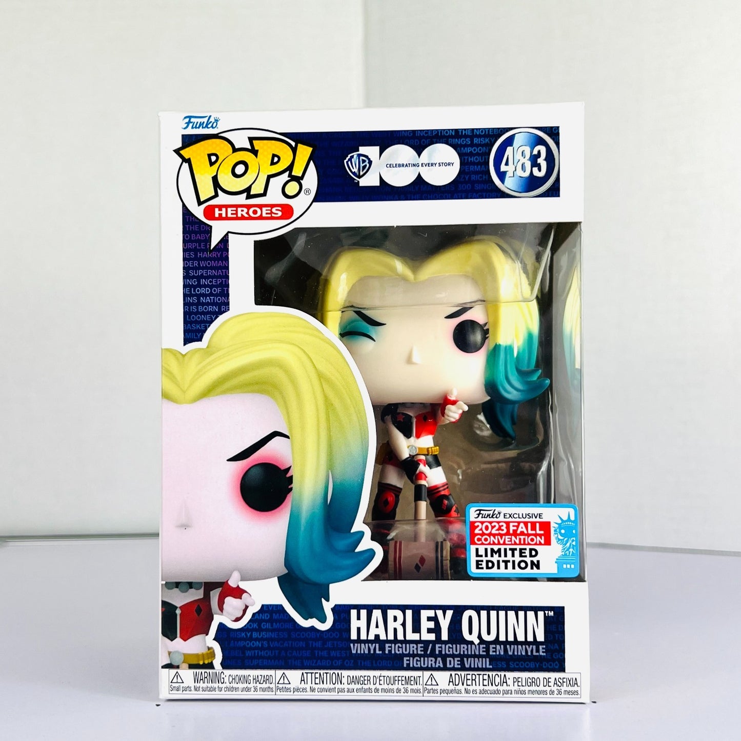 Funko POP Vinyl - Heroes - WB 100 - Harley Quinn - #483 FC 2023