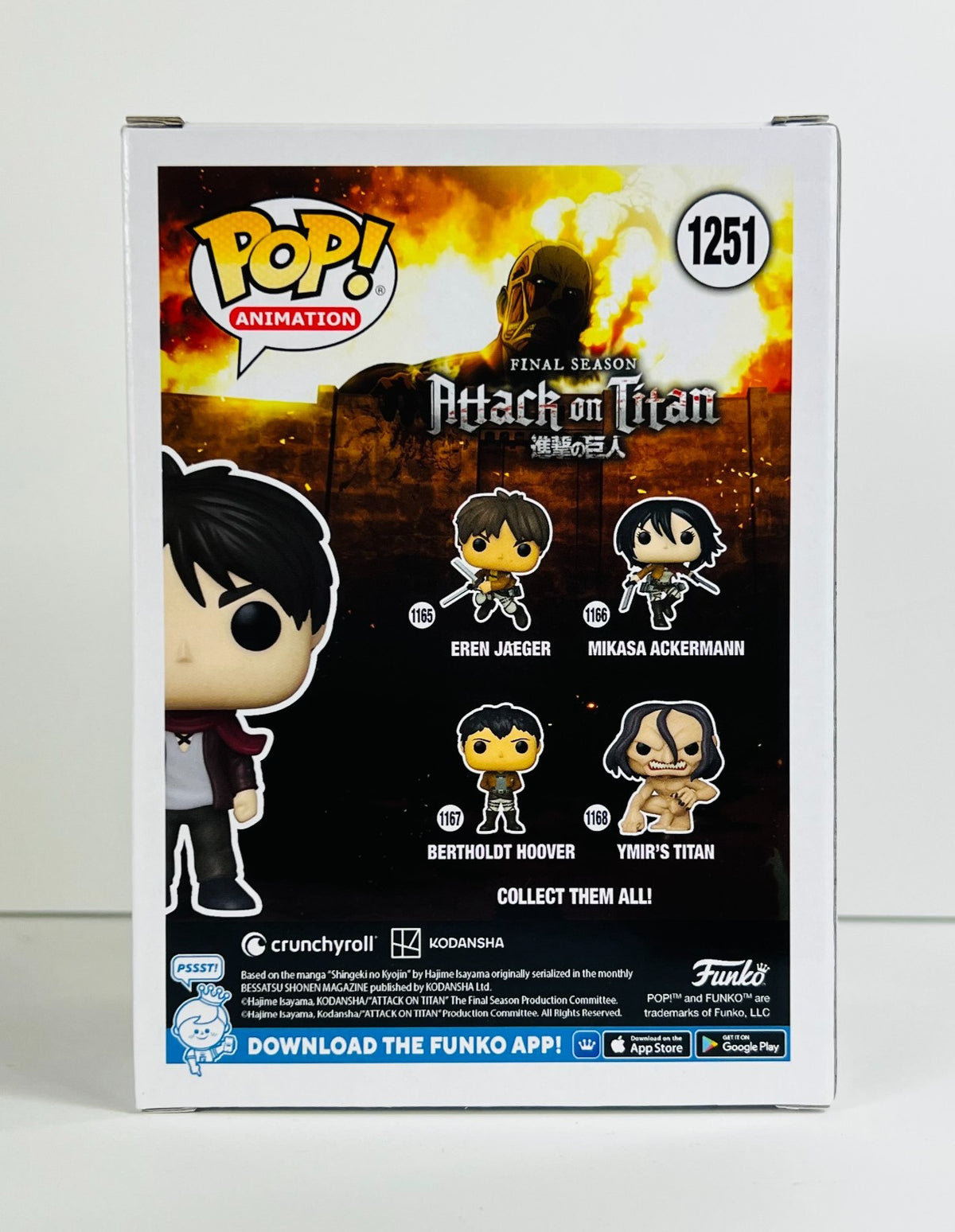 Funko POP Vinyl - Animation - Attack On Titan - Child Eren - #1251 GameStop [2]