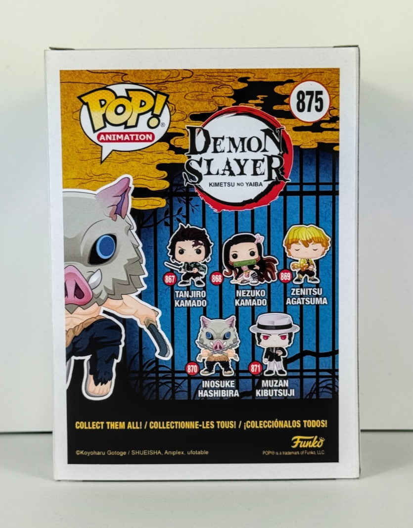 Funko POP Vinyl - Animation - Demon Slayer - Inosuke Hashibira #875 Flocked EMP