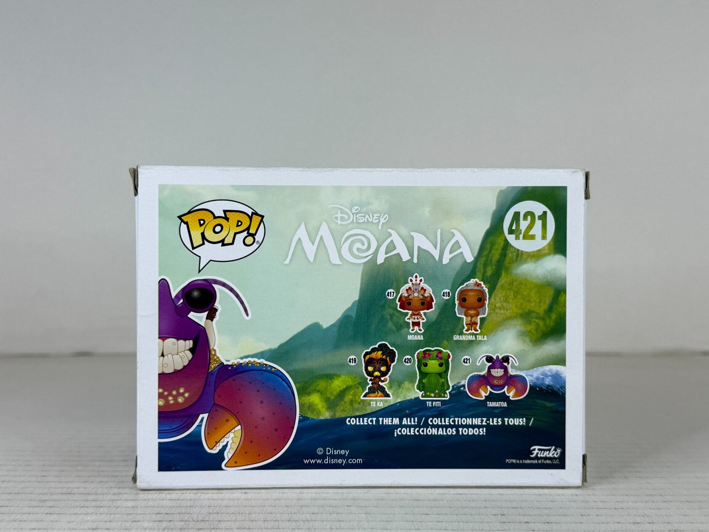 Funko POP Vinyl - Disney - Moana - Tamatoa - #421 GITD SDCC Comic Con