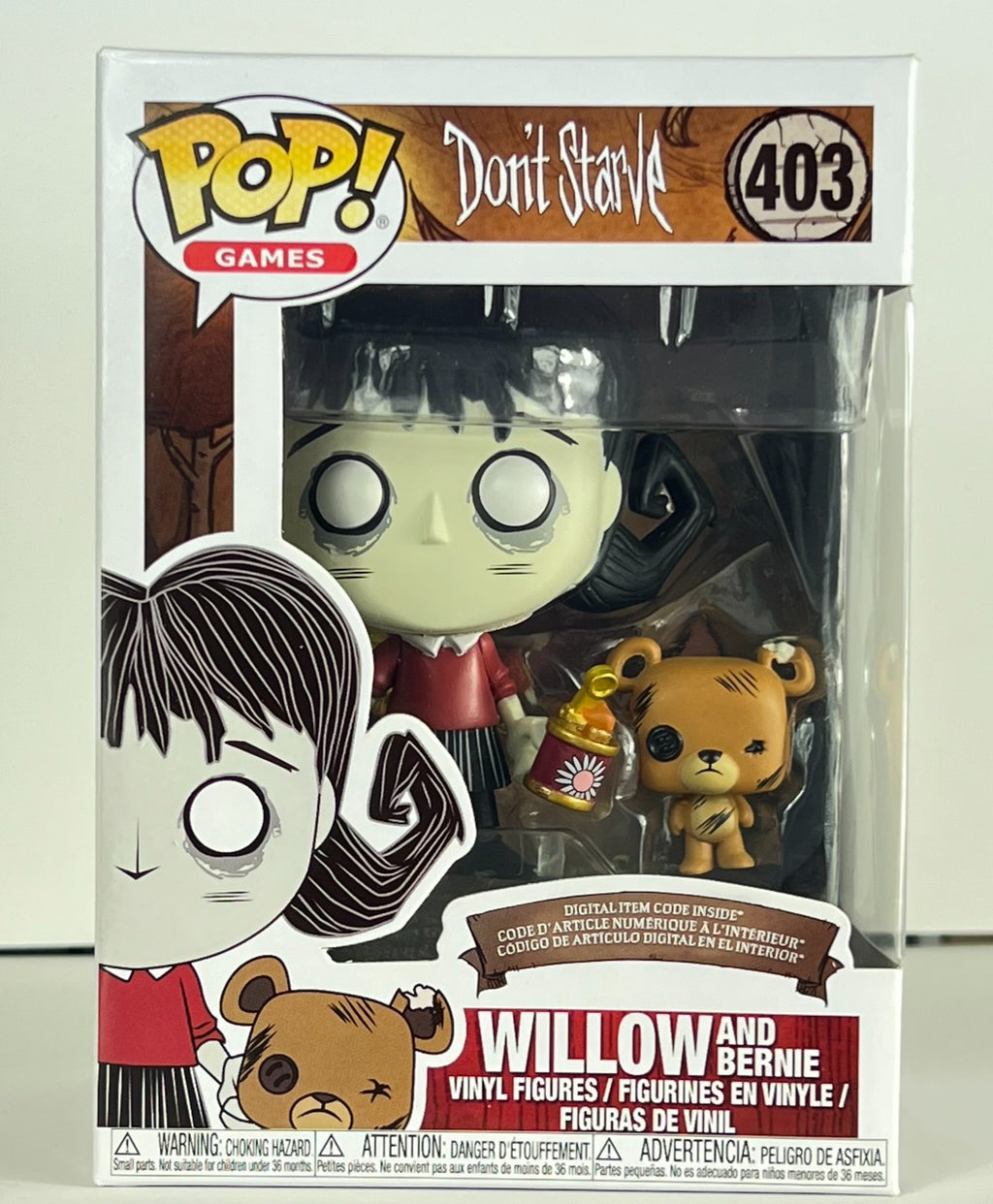Funko POP Vinyl - Games - Dont Starve - Willow And Bernie - #403 With Code