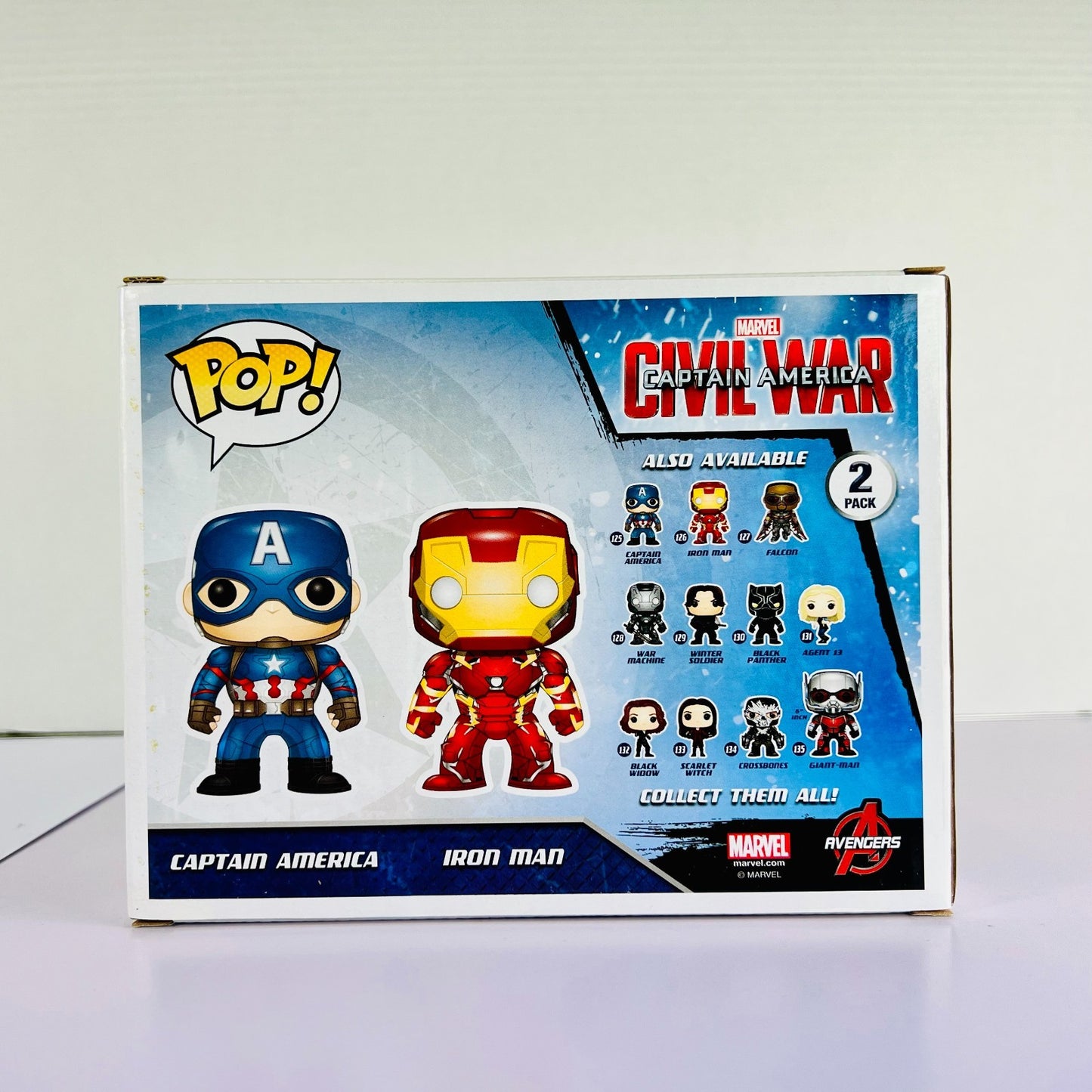 Funko POP! Vinyl - Marvel - Civil War - Captain America Iron Man 2 Pack FYE Excl