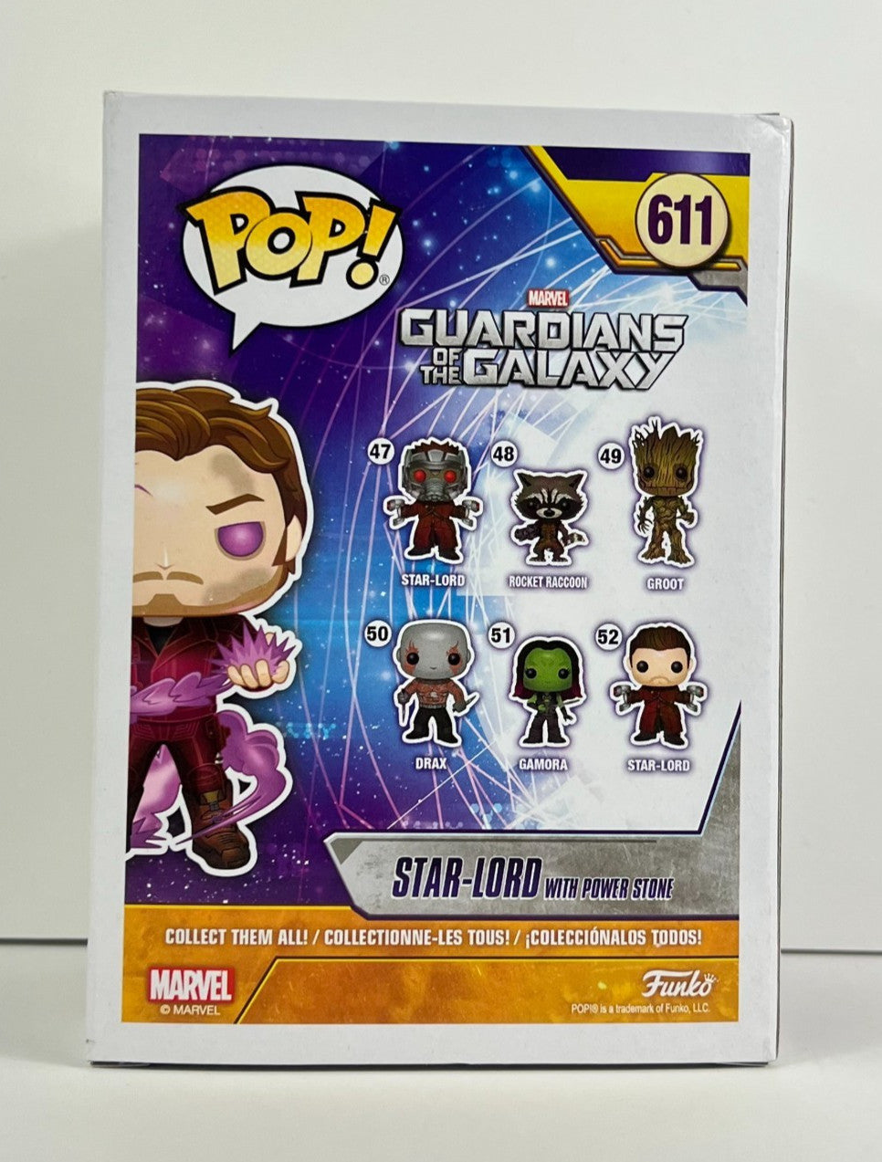 Funko POP Vinyl - Marvel - Star-Lord With Power Stone #611 GITD Collector Corps