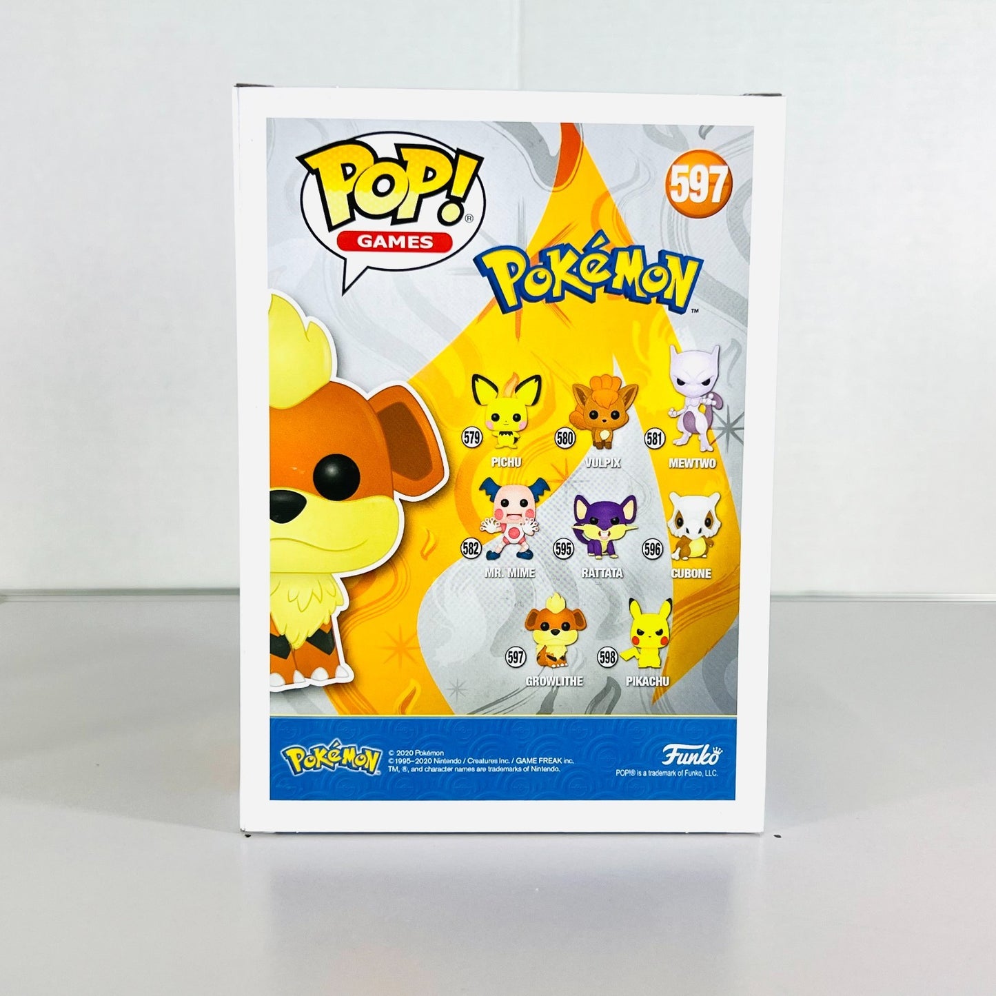 Funko POP Vinyl - Games - Pokemon - Growlithe - #597 Flocked FC 2020