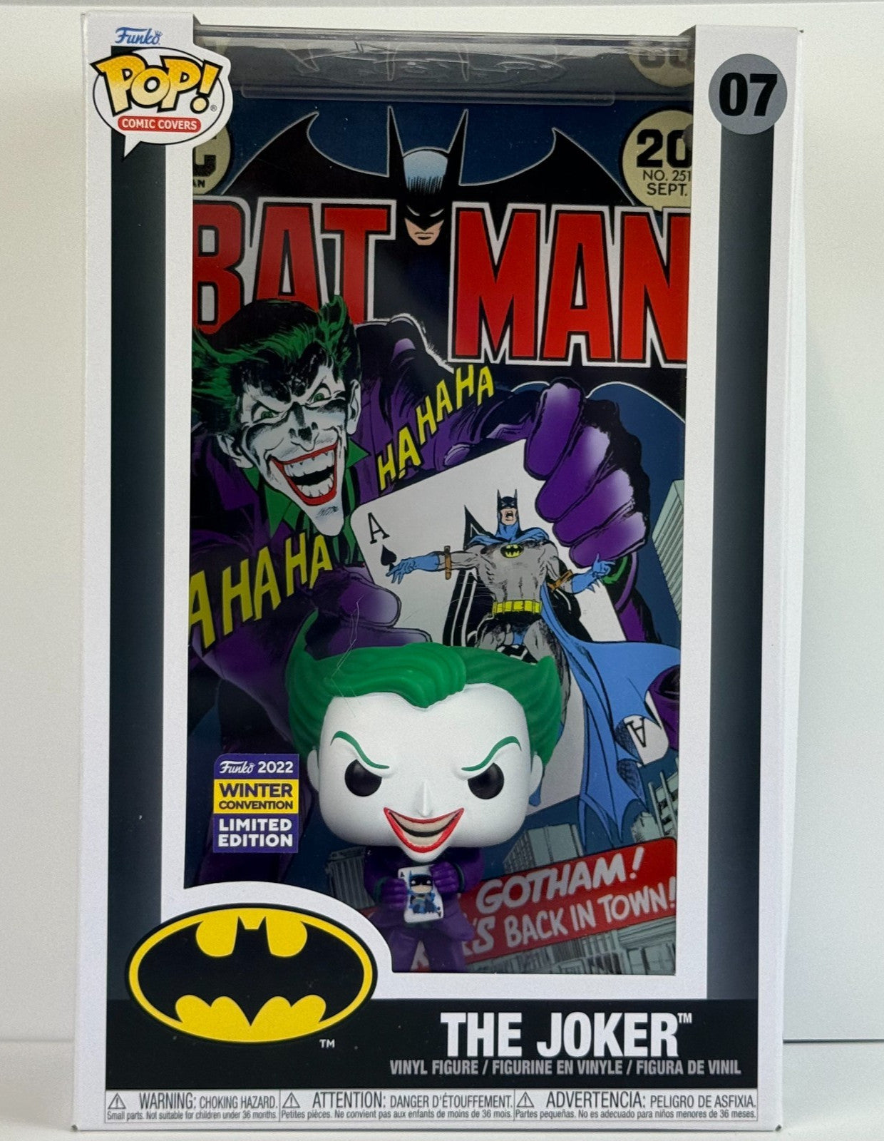 Funko POP Vinyl - DC - Comic Cover - The Joker - #07