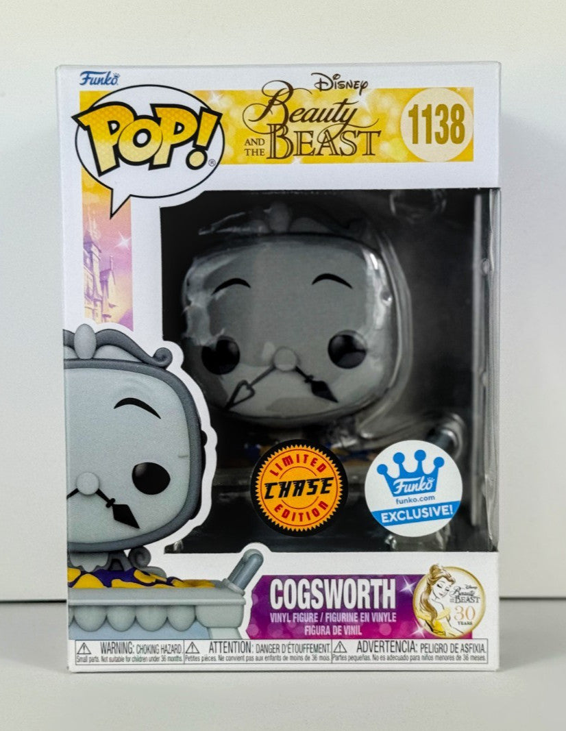 Funko POP Vinyl - Disney - Beauty And The Beast - Cogsworth - #1138 Chase