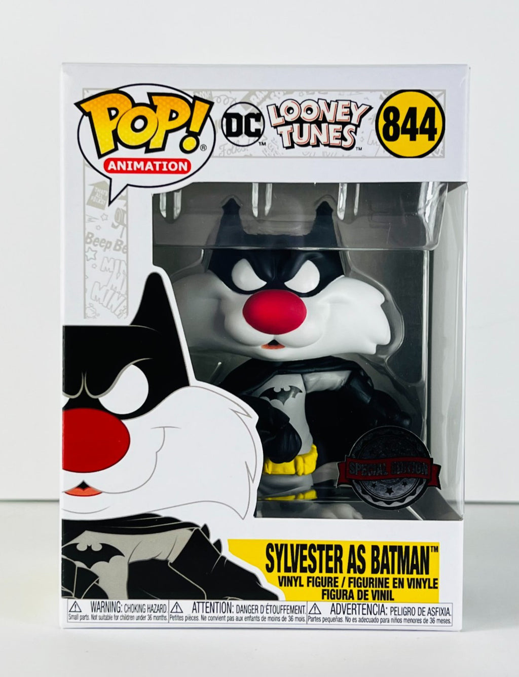 Funko POP Vinyl - Animation - DC Looney Tunes - Sylvester As Batman - #844