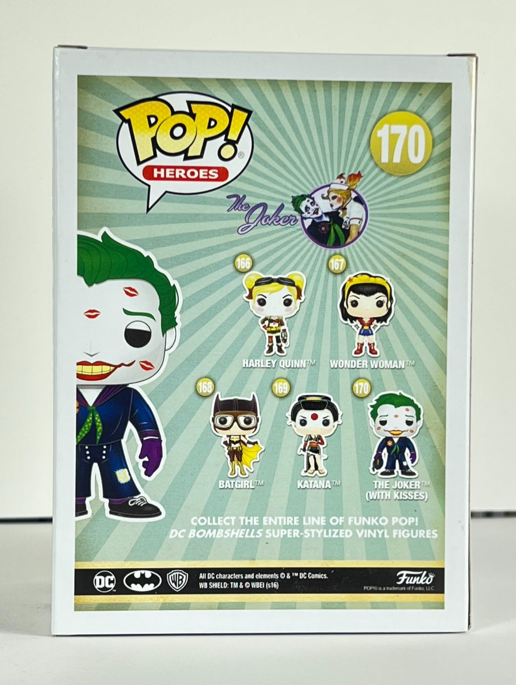 Funko POP Vinyl - Heroes - DC Bombshells - The Joker With Kisses - #170 Chase