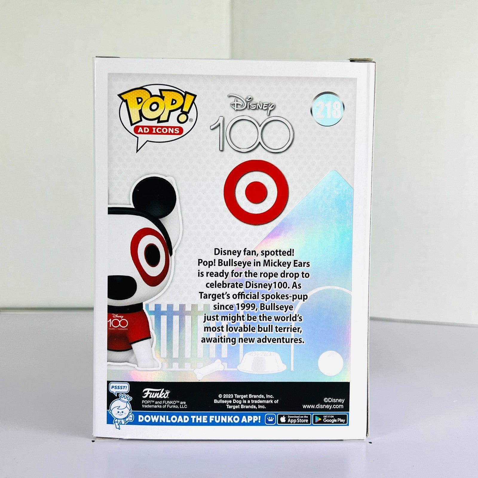 Funko POP Vinyl - Ad Icons - Bullseye In Mickey Ears - #218 Target Exclusive