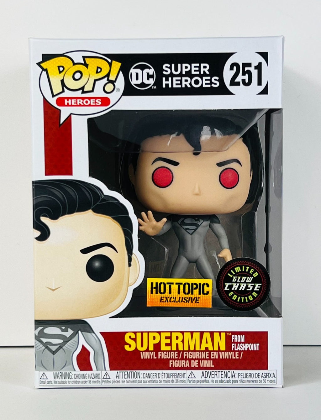 Funko POP Vinyl - Heroes - DC - Superman From Flashpoint - # 251 GITD Chase