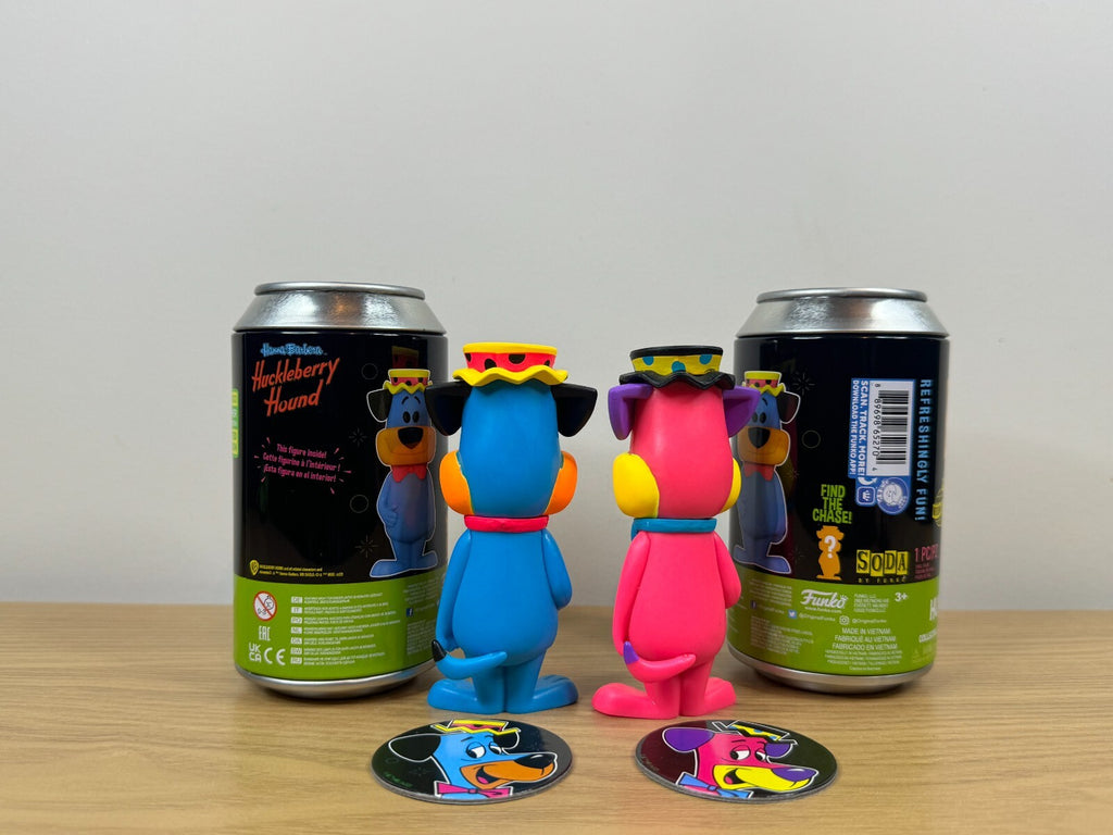 Funko POP Soda - Huckleberry Hound Blacklight Common and Chase Set - 6000 Piece