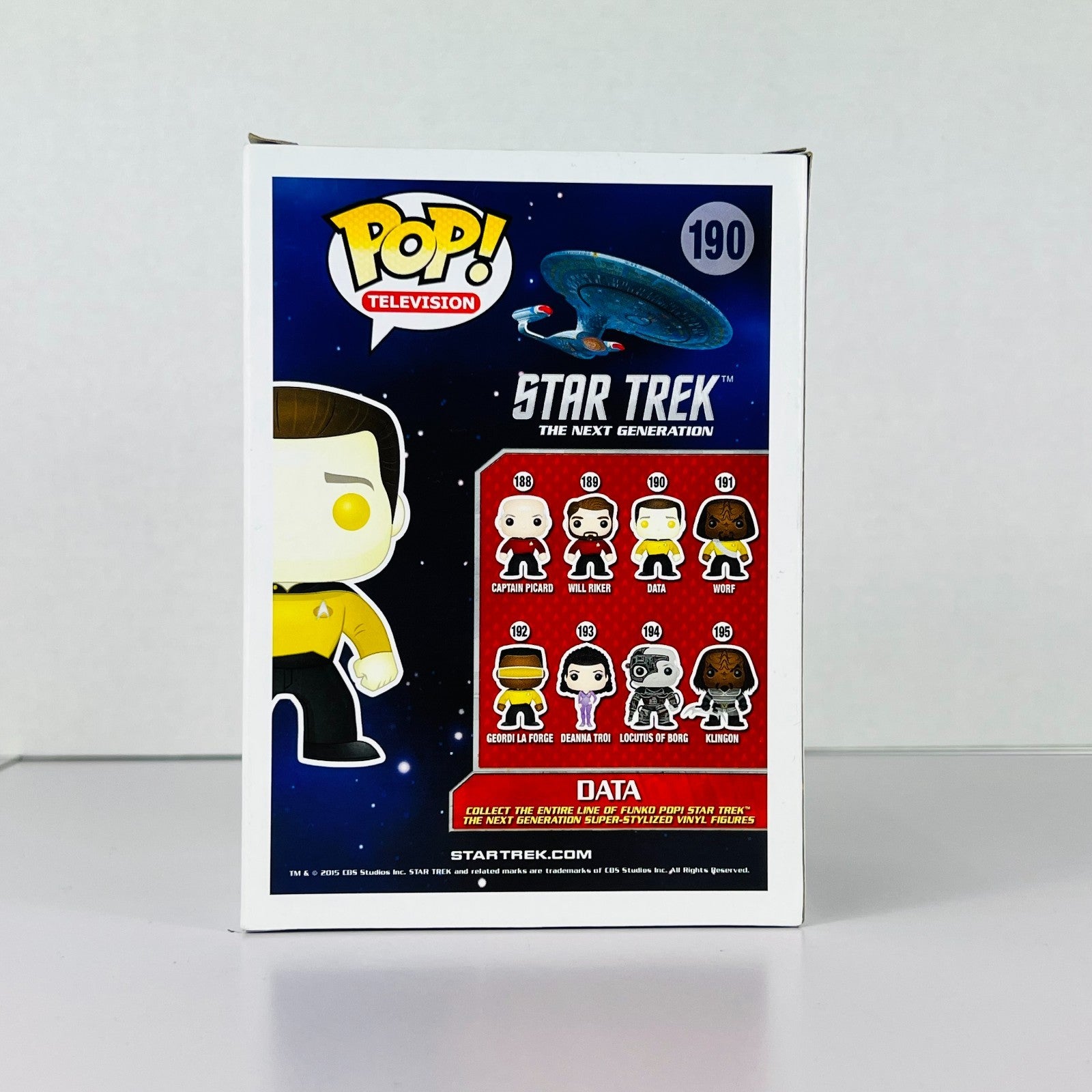 Funko POP Vinyl - Television - Star Trek - Data - #190