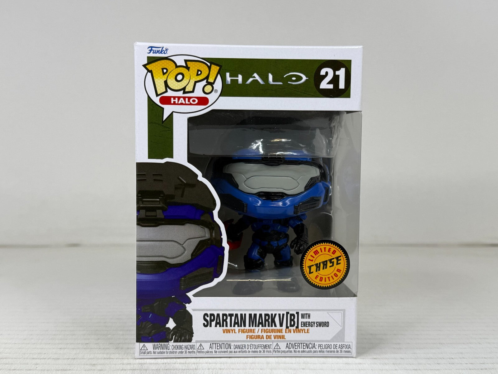 Funko POP Vinyl - Games - Halo - Spartan Mark V B With Energy Sword - #21 Chase