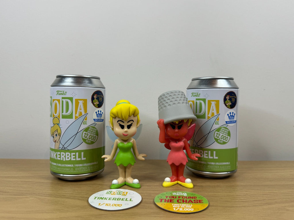 Funko POP Soda - Peter Pan - Tinkerbell - Common and Chase Set - 12000 Piece