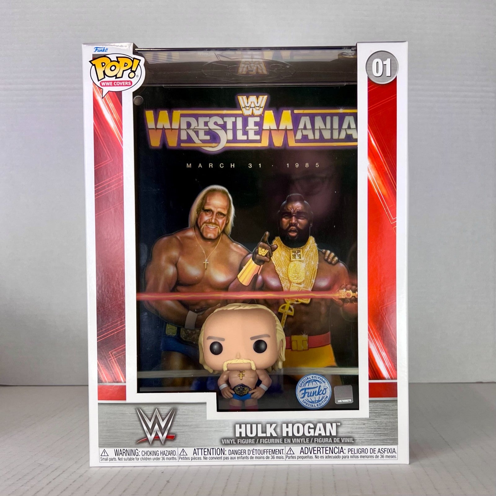 Funko POP Vinyl - WWE Covers - Wrestle Mania - Hulk Hogan - #01