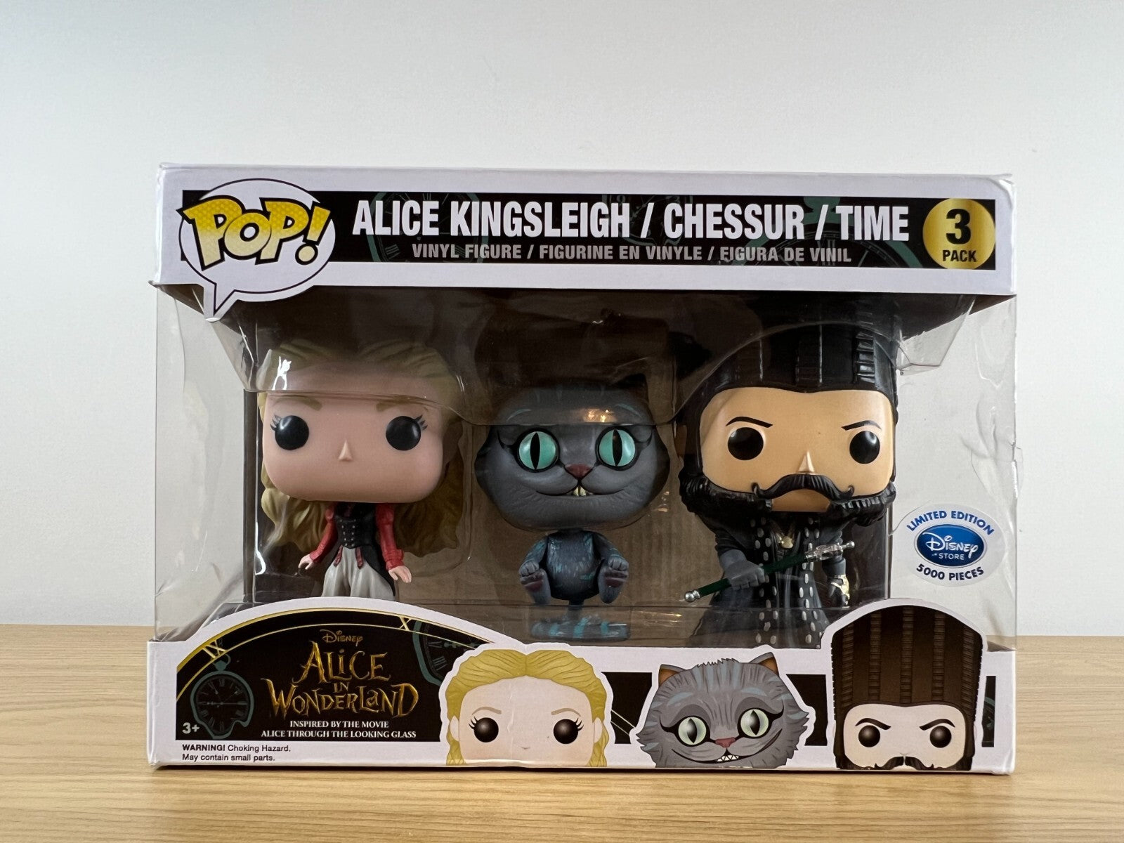Funko POP Vinyl - Disney - AIW - Alice Kingsleigh Chessur Time - 3 Pack Damaged