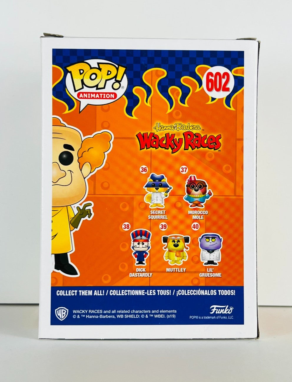 Funko POP Vinyl - Animation - Wacky Racers - Professor Pat Pending #602 FC 2019