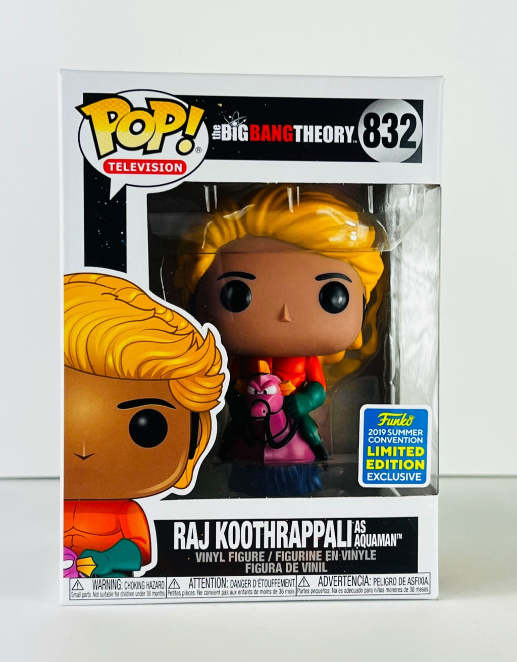 Funko POP Vinyl - The Big Bang Theory - Raj Koothrappali As Aquaman - #832