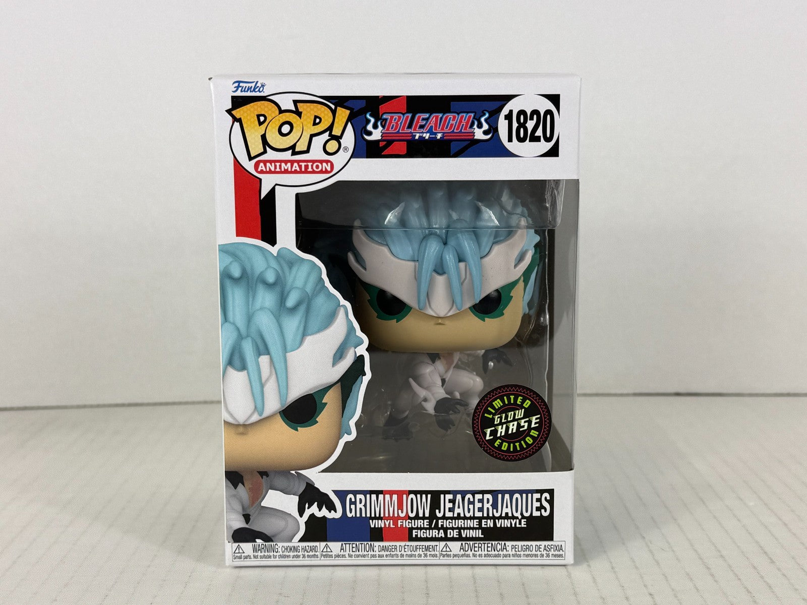 Funko POP Vinyl - Animation - Bleach - Grimmjow Jeagerjaques - #1820 GITD Chase