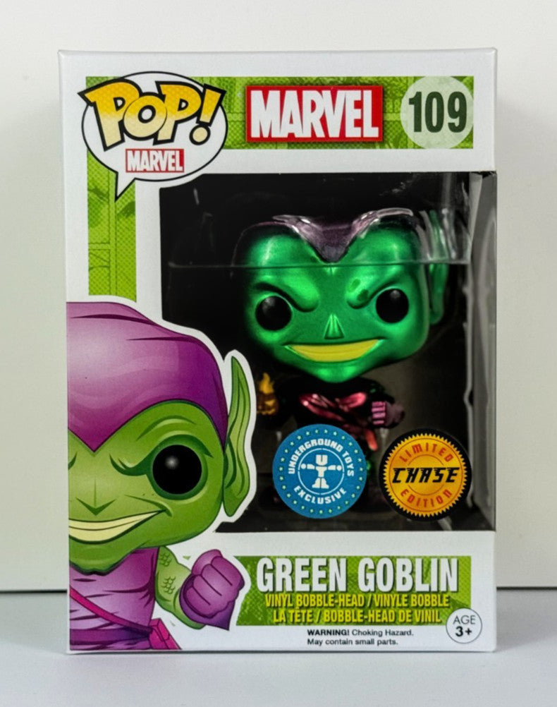 Funko POP Vinyl - Marvel - Green Goblin - #109 Chase Underground Toys