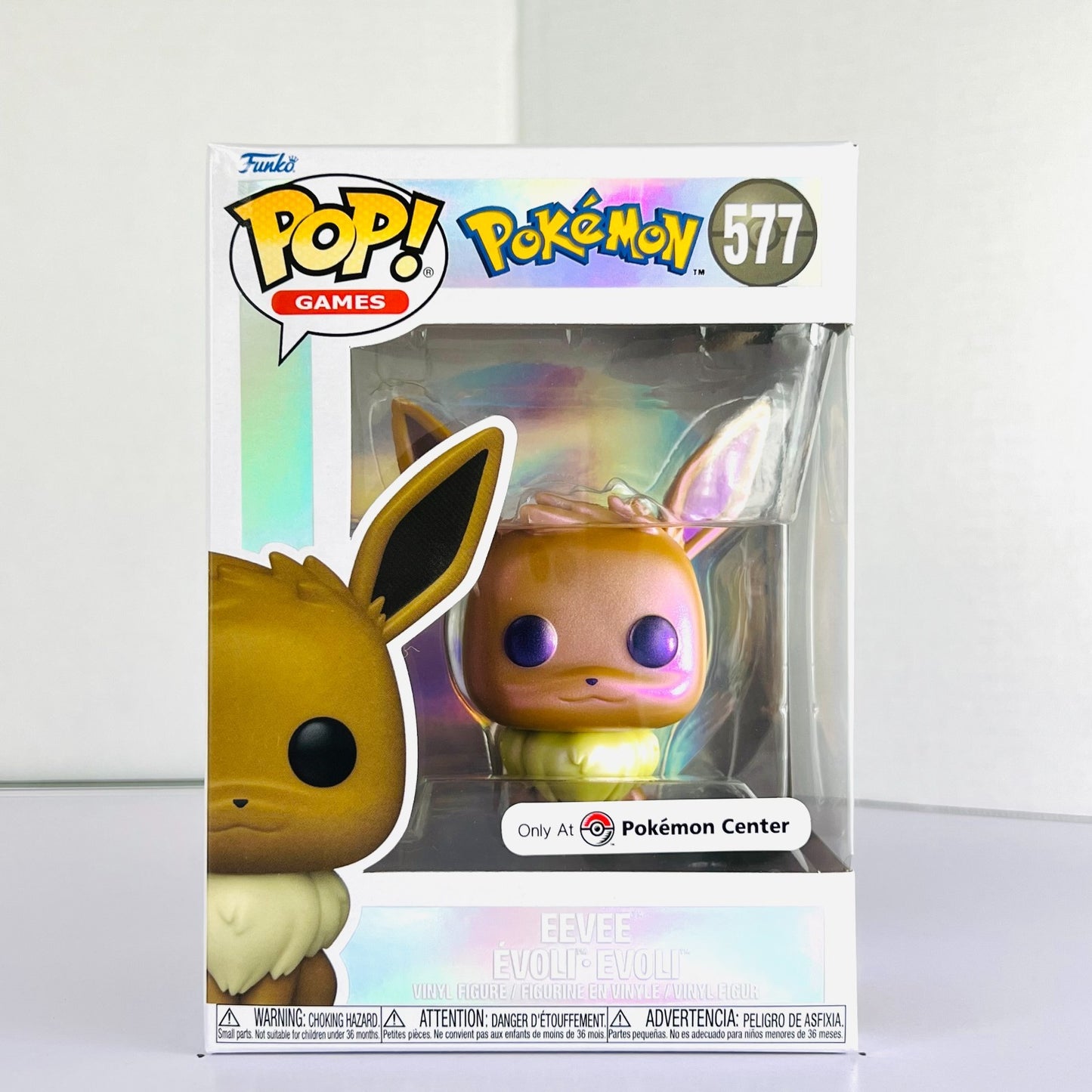 Funko POP Vinyl - Games - Pokemon - Eevee - #577 Pearlescent Pokemon Center [1]