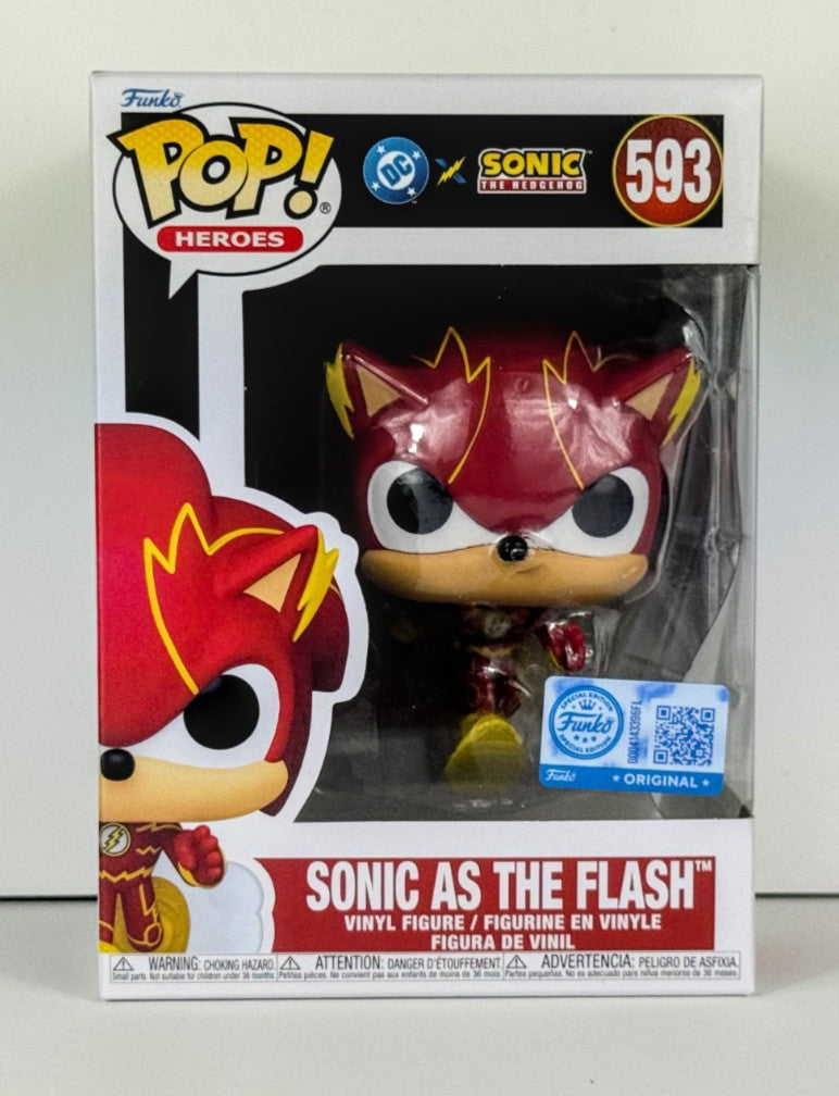 Funko POP Vinyl - Heroes - Sonic The Hedgehog - Sonic as The Flash - #593