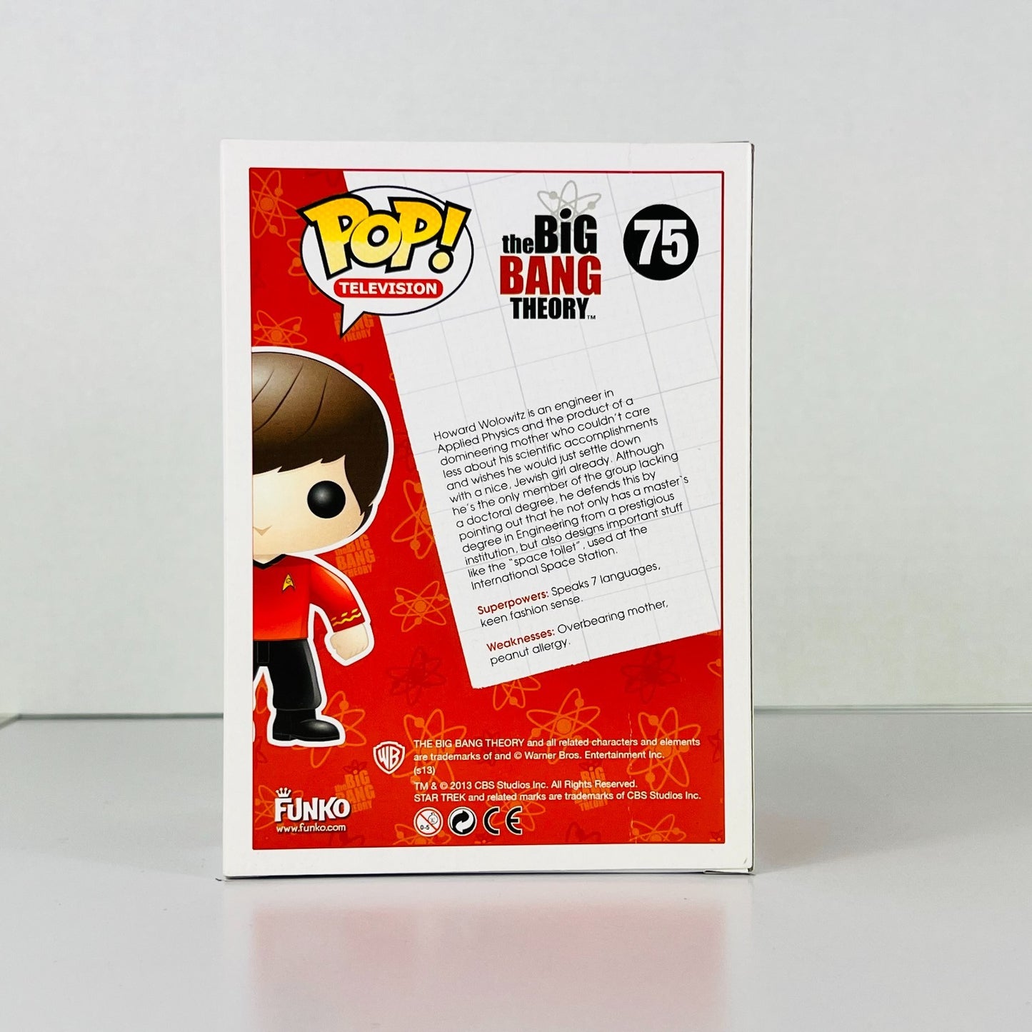 Funko POP Vinyl - Television - The Big Bang Theory - Howard Wolowitz - #75