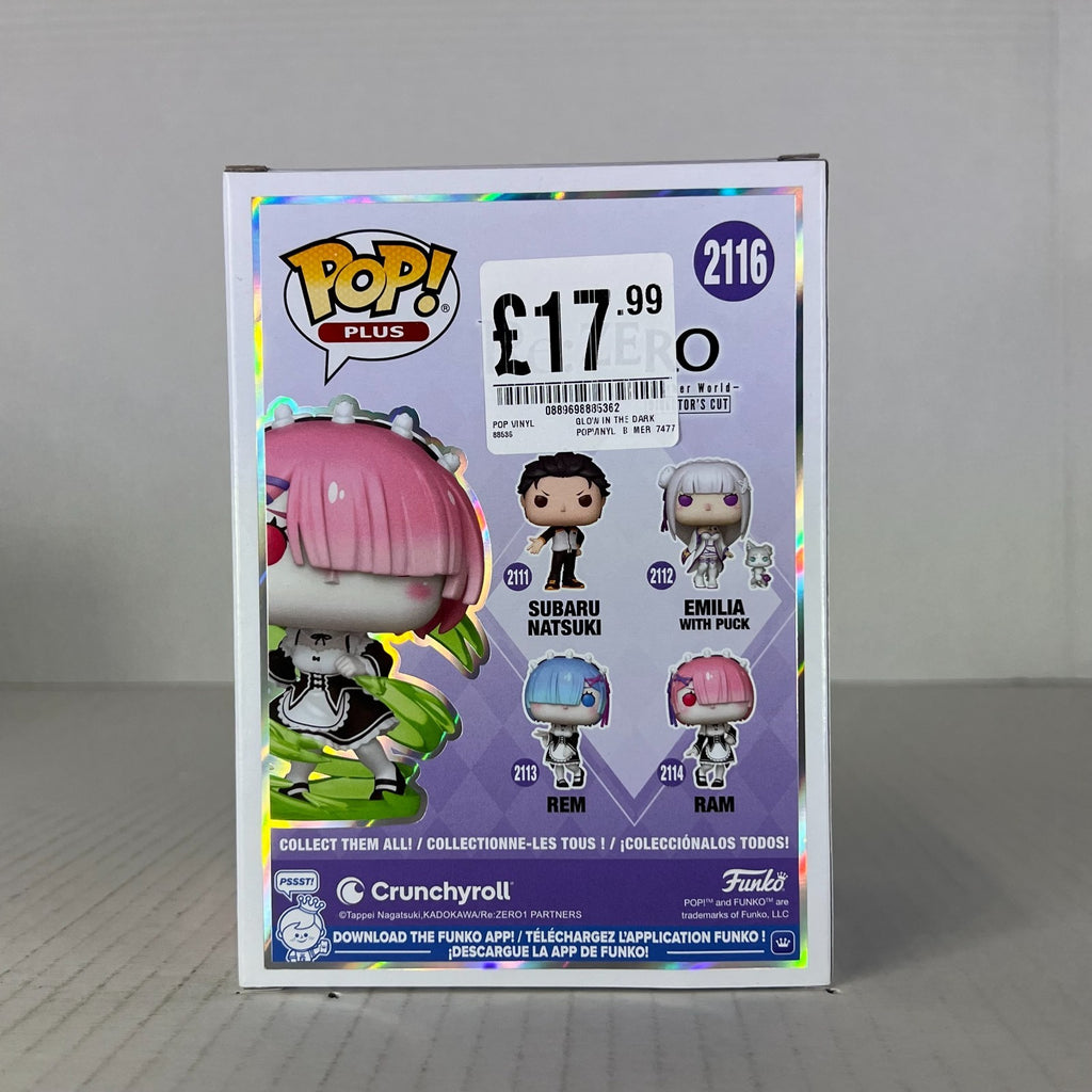 Funko POP Vinyl - Plus - Animation - Re:Zero - Ram - #2116 GITD