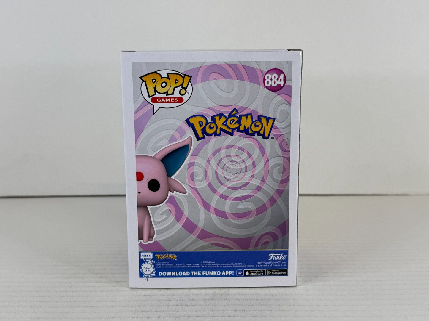 Funko POP Vinyl - Games - Pokemon - Espeon - #884 Flocked