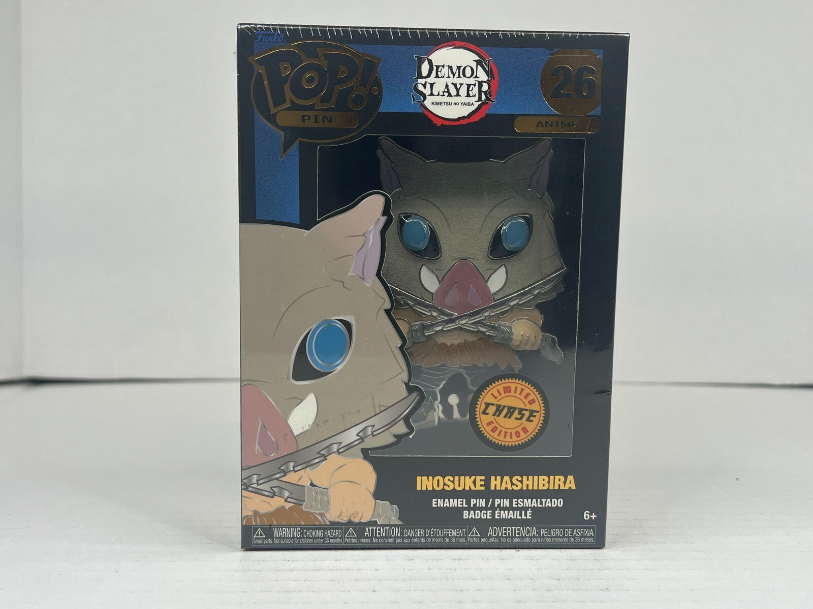 Funko POP Enamel Pin - Animation - Demon Slayer - Inosuke Hashibira - #26 CHASE