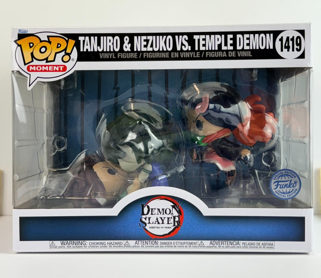 Funko POP Vinyl - Moment - Demon Slayer - Tanjiro & Nezuko Vs Temple Demon #1419