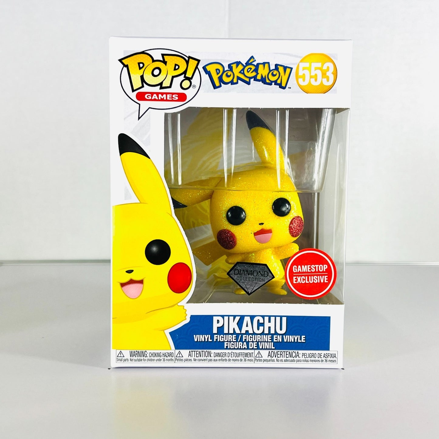 Funko POP Vinyl - Games - Pokemon - Pikachu - #553 Diamond Gamestop