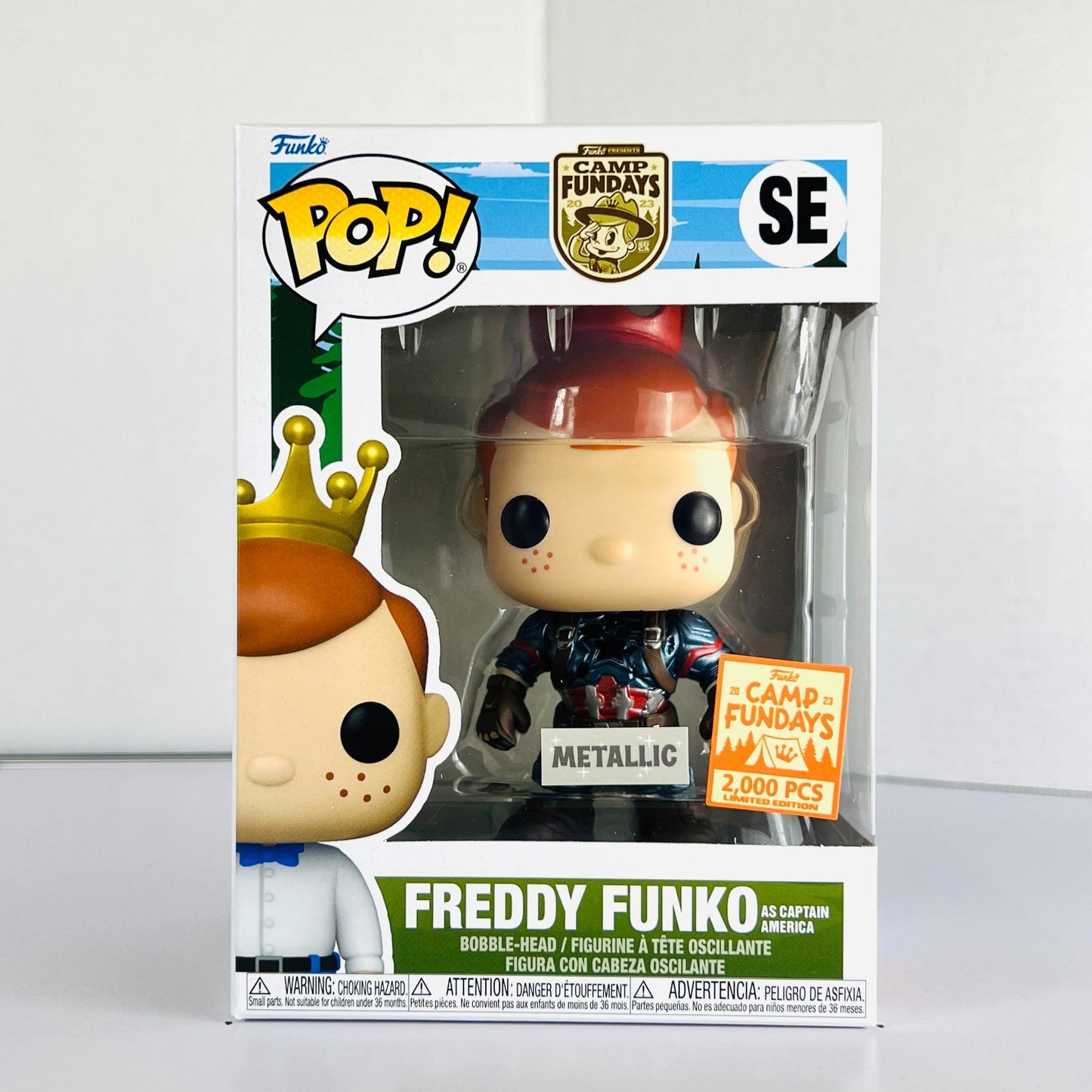 Funko POP Vinyl - Camp Fundays - Freddy Funko As Captain America 2000 Pcs