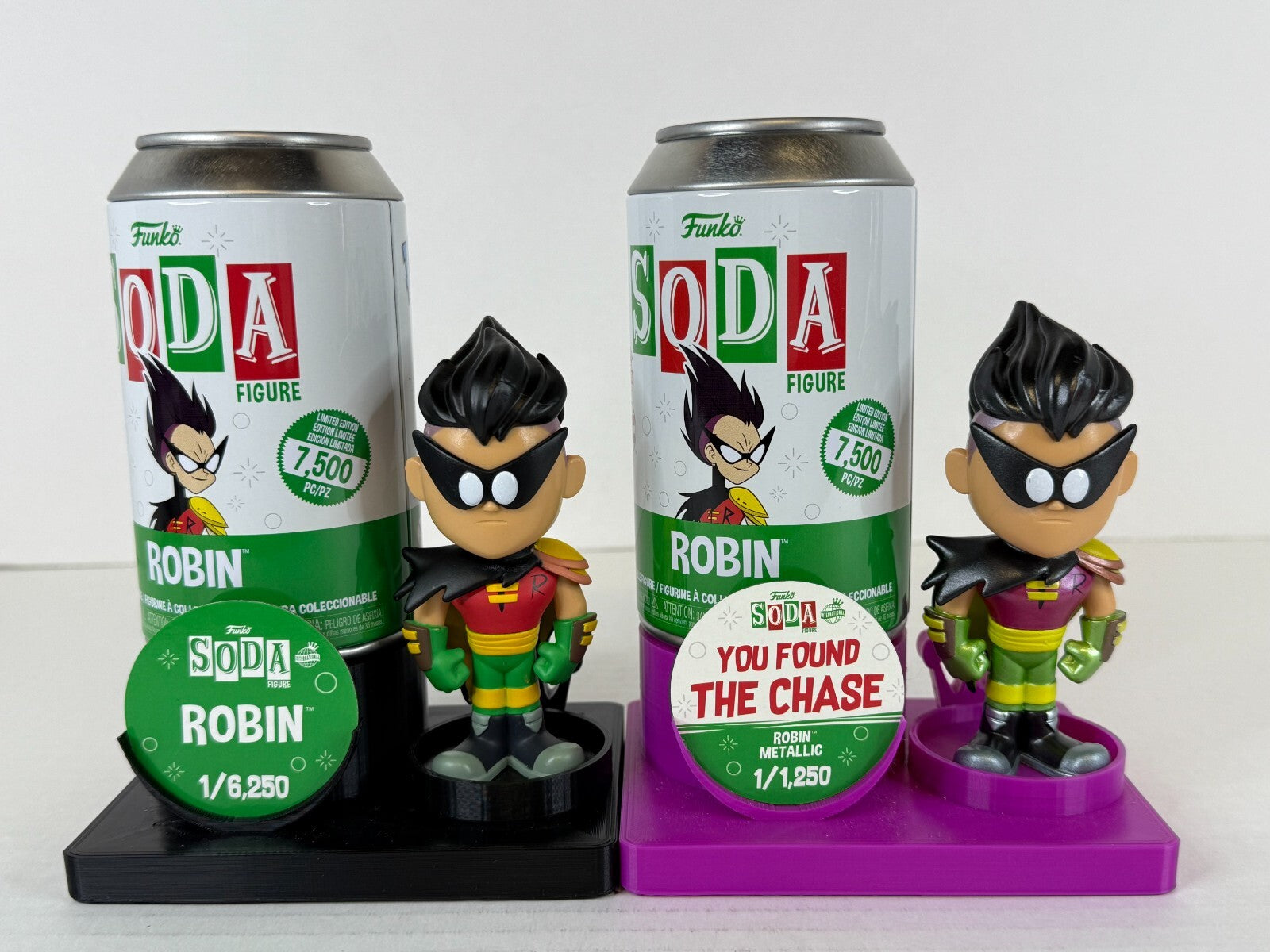 Funko POP Soda - Teen Titan Go - Robin - Common and Chase Set - 7500 Pcs