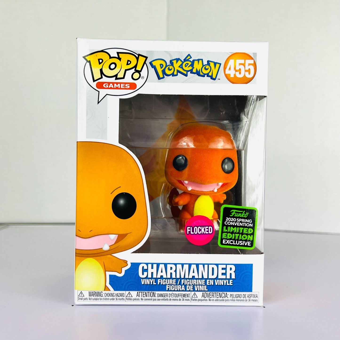 Funko POP Vinyl - Games - Pokemon - Charmander - #455 Flocked SC 2019