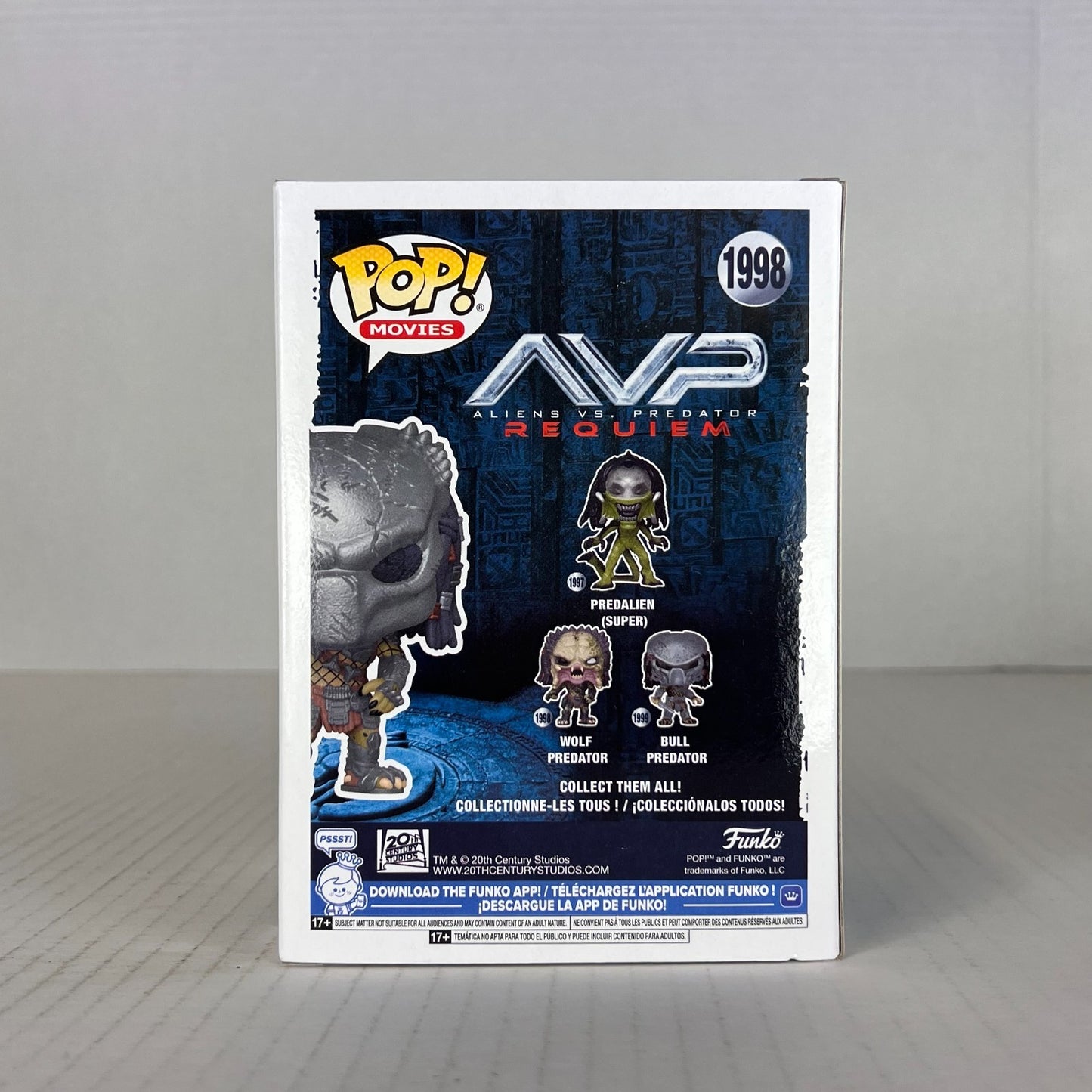 Funko POP Vinyl - Movies - AVP Requiem - Wolf Predator - #1998 Chase